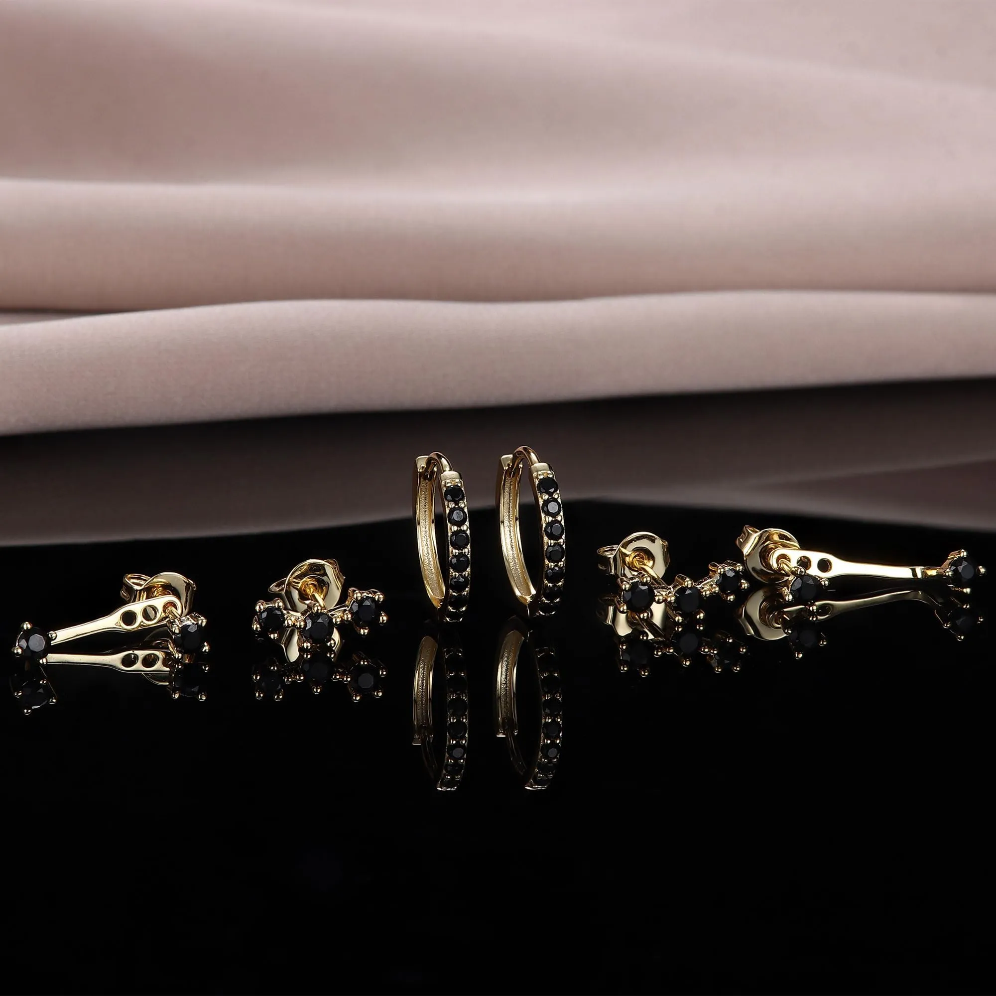 Morfetto Set Orecchini Donna Argento 925, 3 Paia - immagine 2