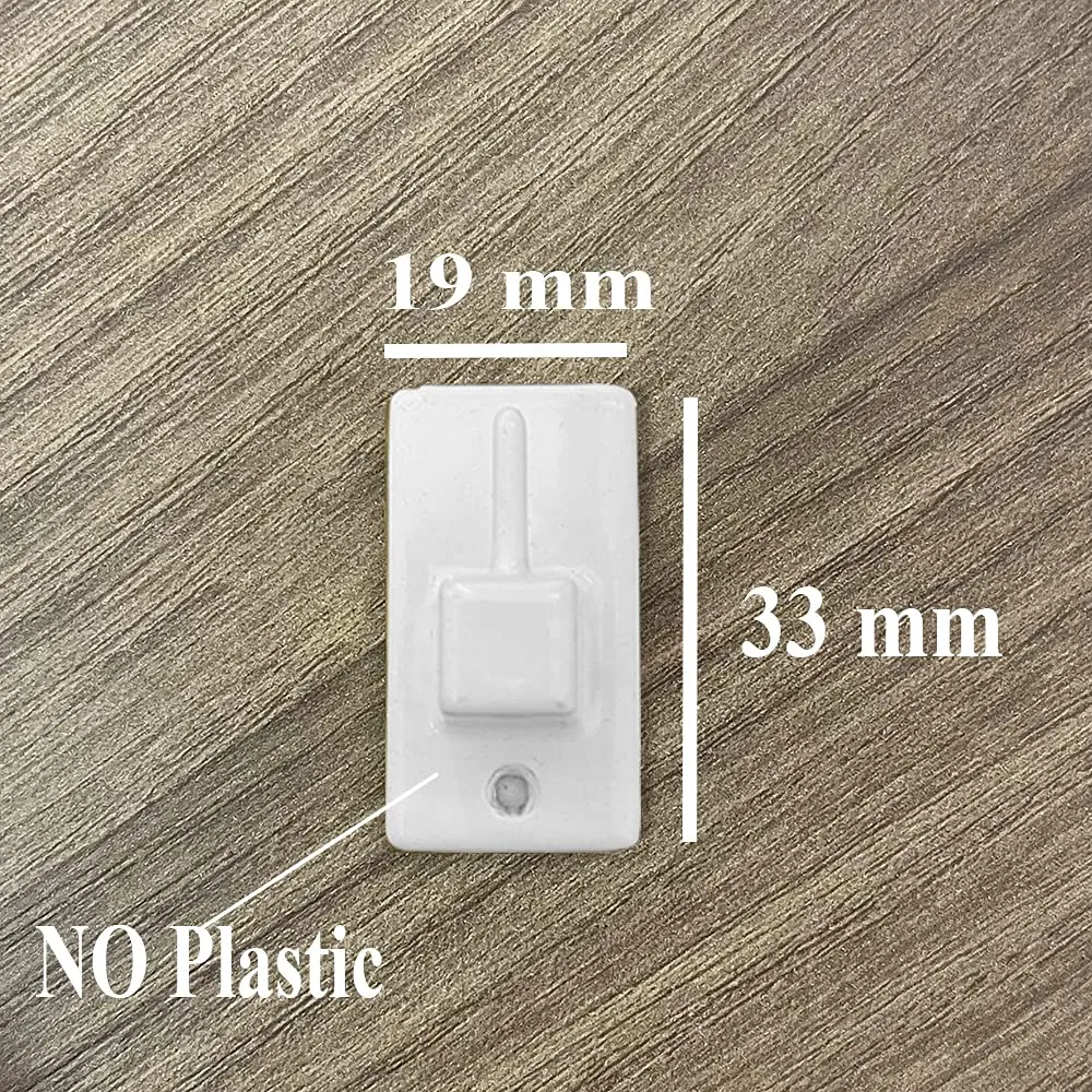 Byour3 Ganci Adesivi per Bastoni e Astine Estensibili, Set 4 pz, Bianco - immagine 3