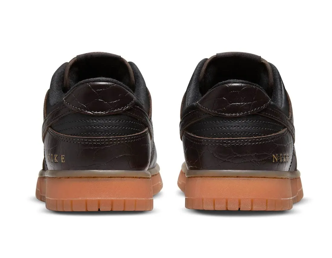 Nike Dunk Low Nero/Marrone/Velluto DV1024-010 46 EU - immagine 5