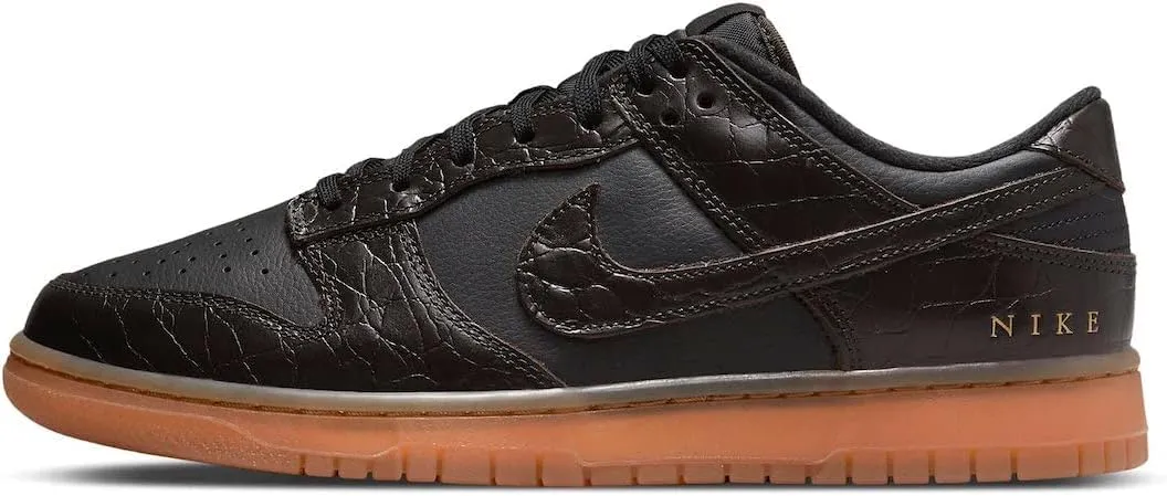Nike Dunk Low Retro Velluto Marrone Nero DV1024-010 - immagine 1