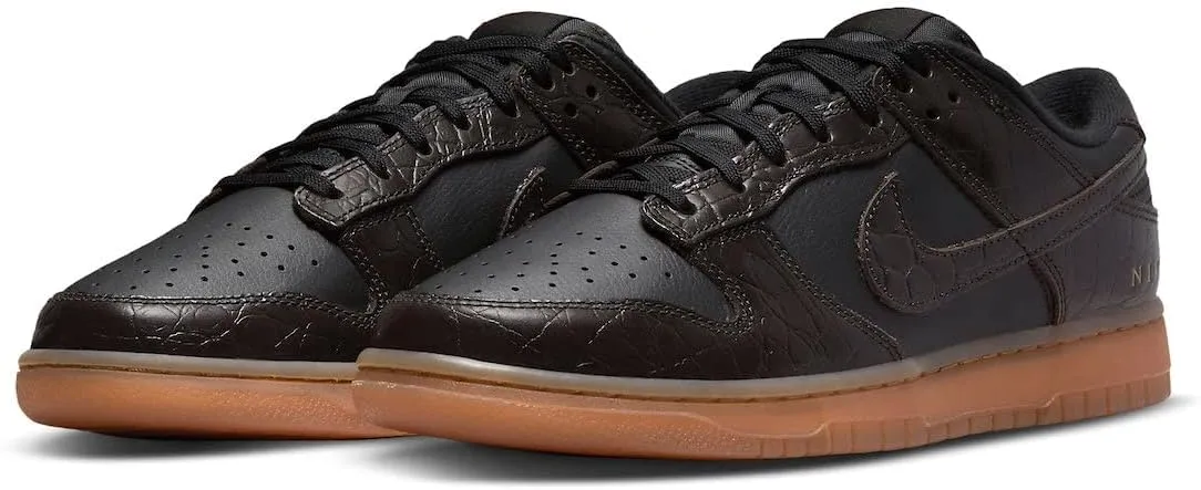 Nike Dunk Low Retro Velluto Marrone Nero DV1024-010 - immagine 3