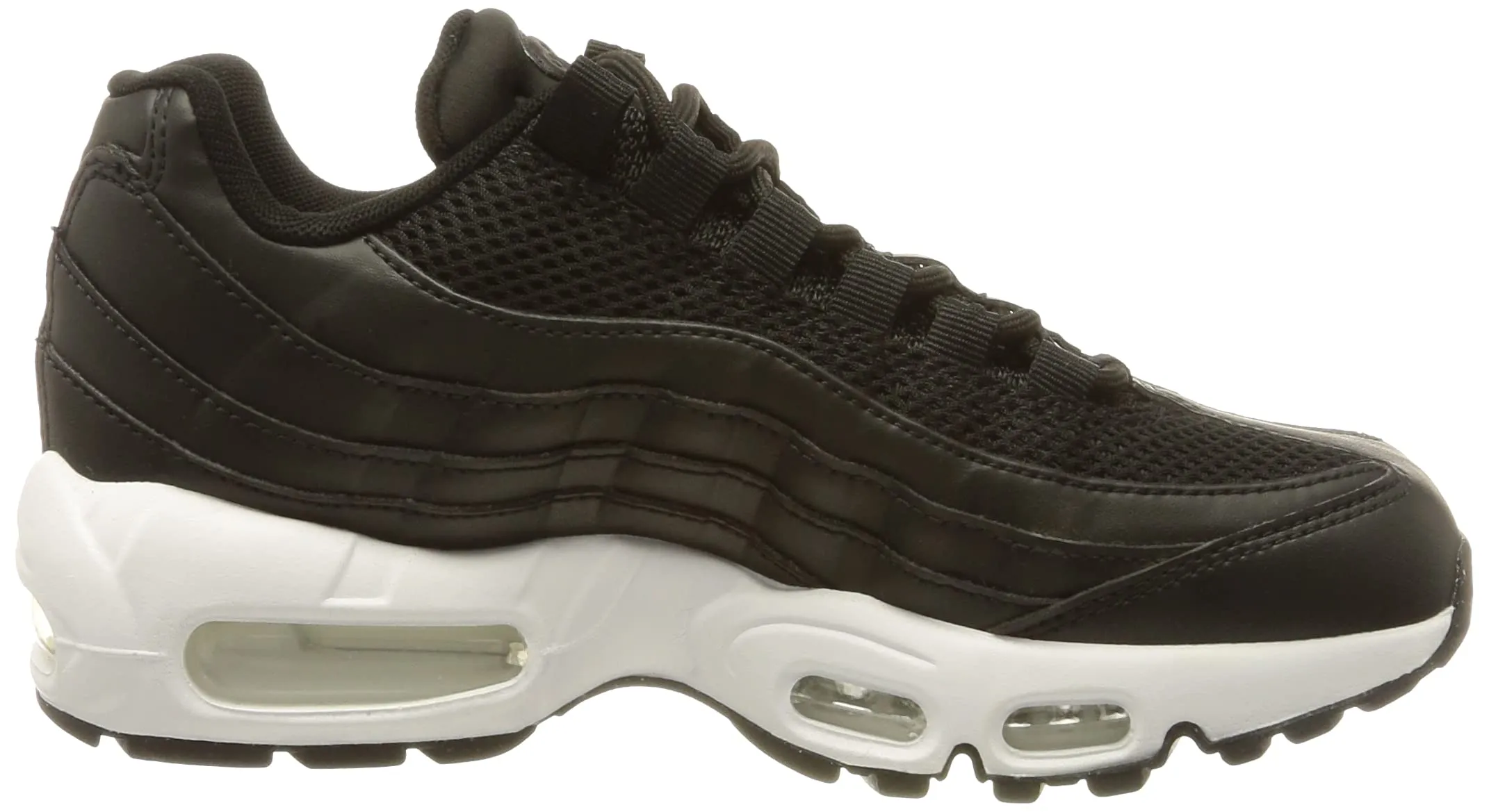 Nike Women's Air Max 95 Sneaker - Nero Bianco Nero - 37.5 EU - immagine 6