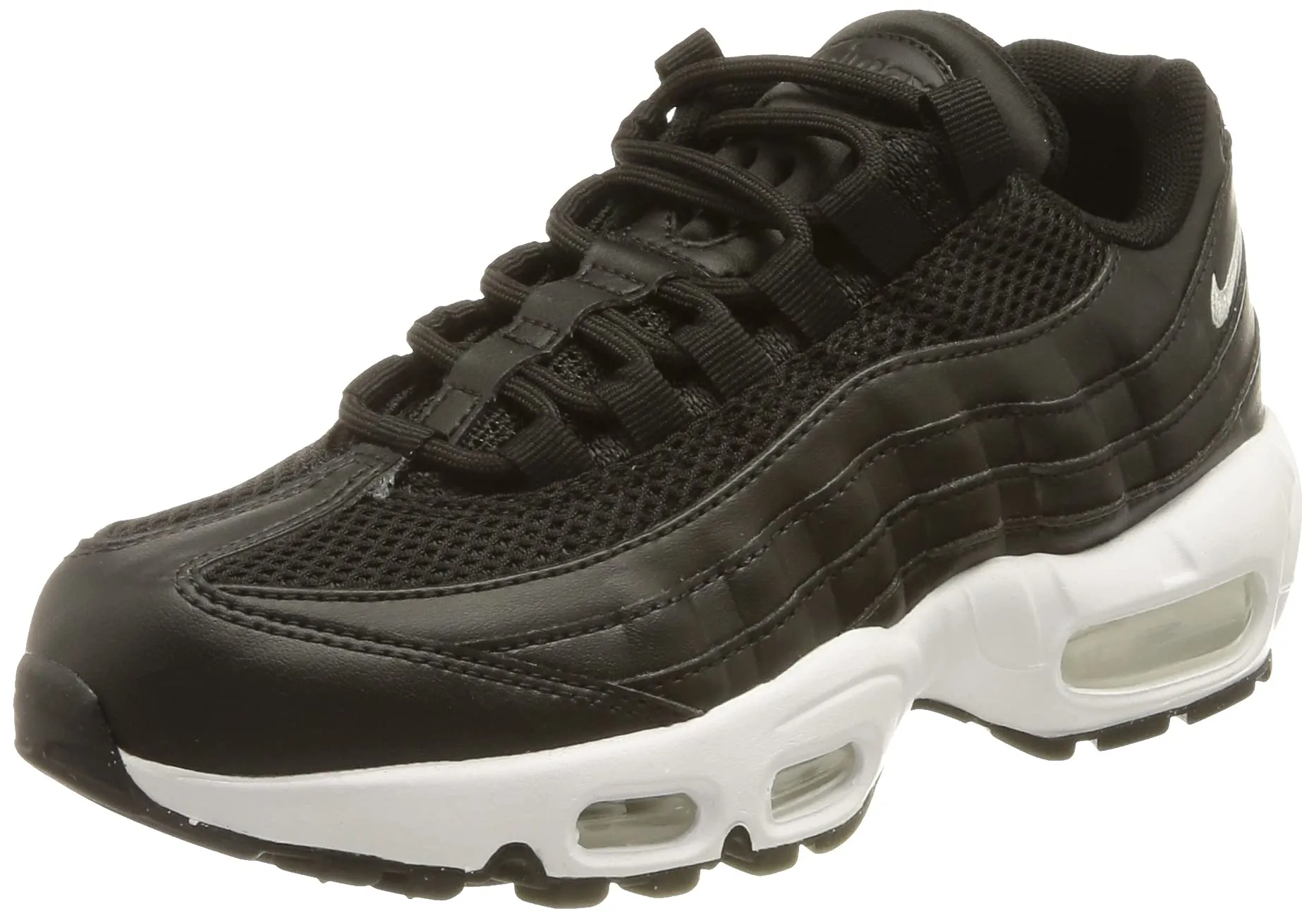 Nike Women's Air Max 95 Sneaker - Nero, Bianco, Nero - 38 EU - immagine 1