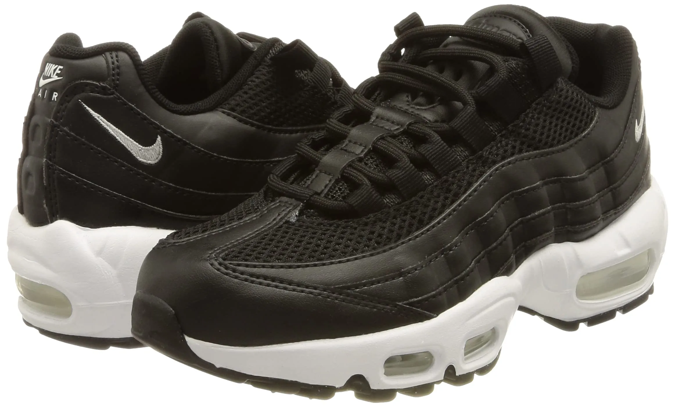 Nike Women's Air Max 95 Sneaker - Nero, Bianco, Nero - 38 EU - immagine 7