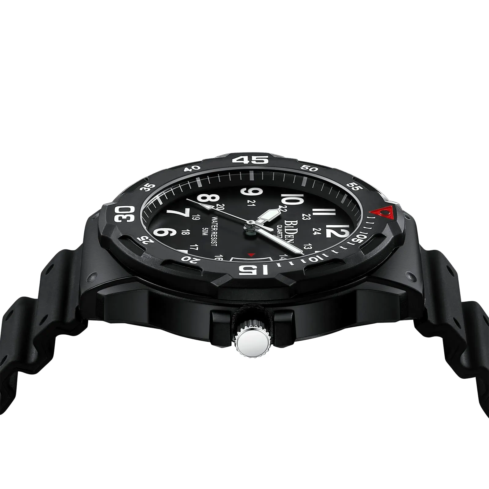 HANPOSH Orologio Uomo Analogico al Quarzo Impermeabile con Data e Quadrante Luminoso R009 - immagine 5