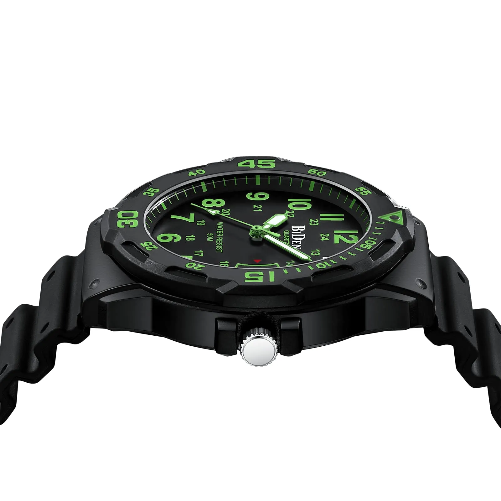 HANPOSH Orologio Uomo Analogico al Quarzo Impermeabile con Data e Luce Notturna R009 - immagine 5