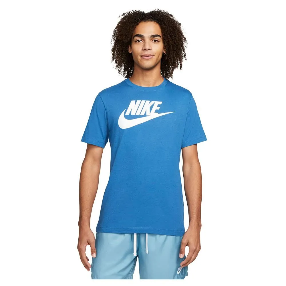 Nike Sportswear Maglietta a Maniche Corte, Dk Marina Blue/White, M Uomo - immagine 1