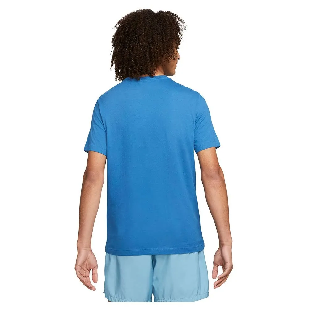 Nike Sportswear Maglietta a Maniche Corte, Dk Marina Blue/White, M Uomo - immagine 2