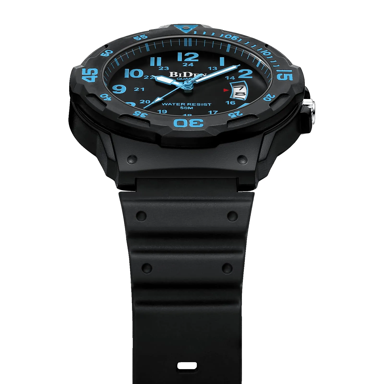 HANPOSH Orologio Uomo Analogico Quarzo Impermeabile con Data Luminosa R009 - immagine 4