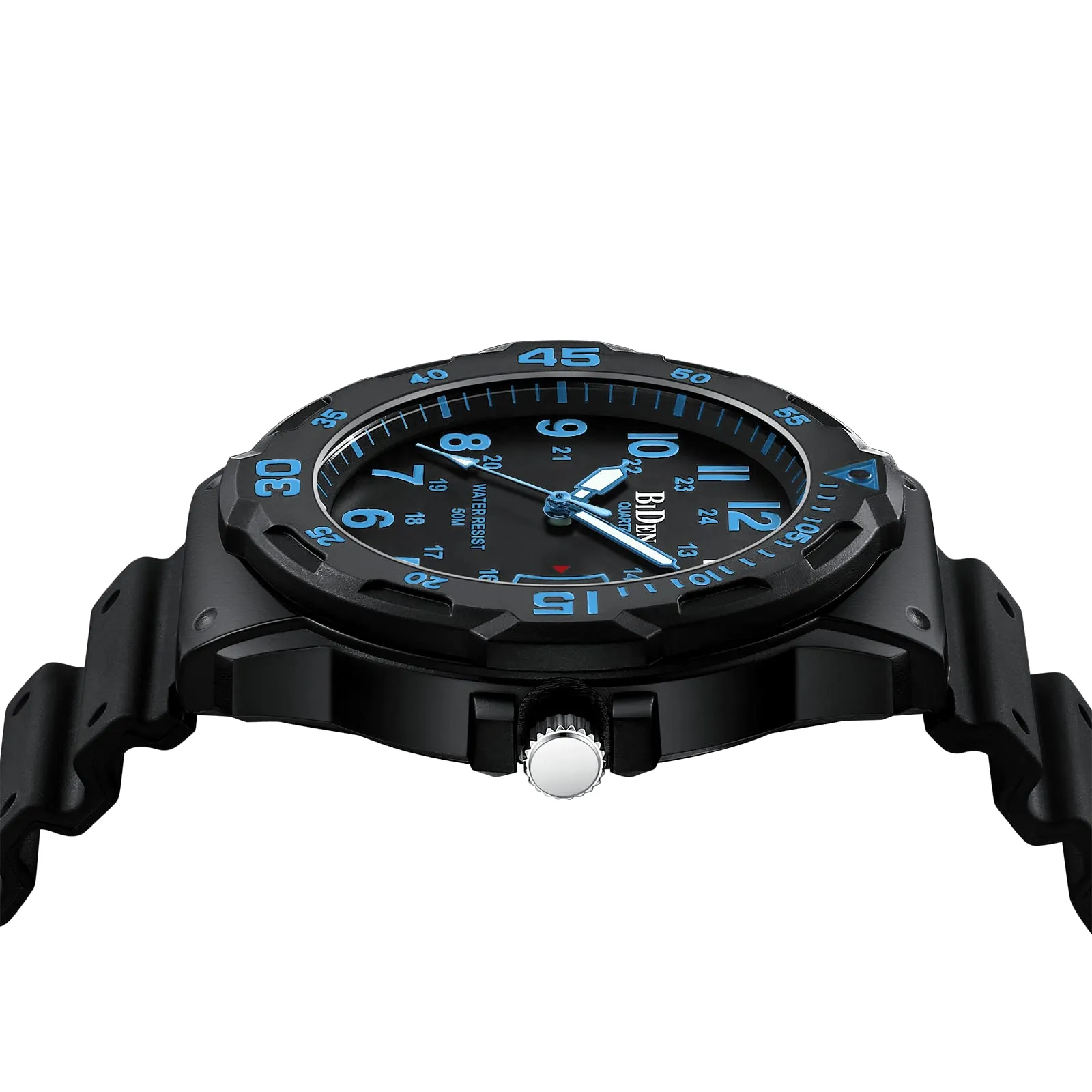 HANPOSH Orologio Uomo Analogico Quarzo Impermeabile con Data Luminosa R009 - immagine 5