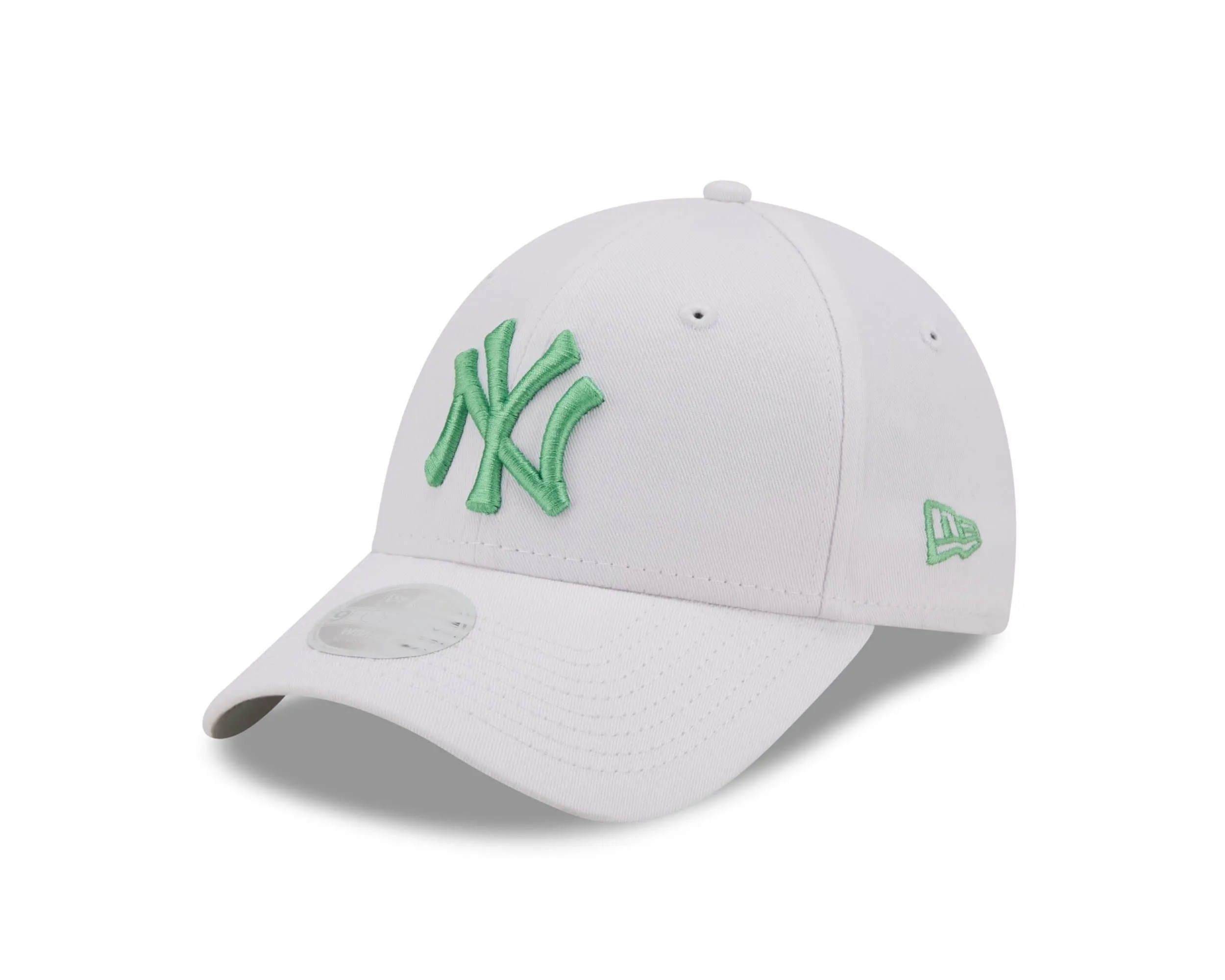 New Era New York Yankees MLB Basecap Weiß Grün Strapback Damen One-Size - immagine 1
