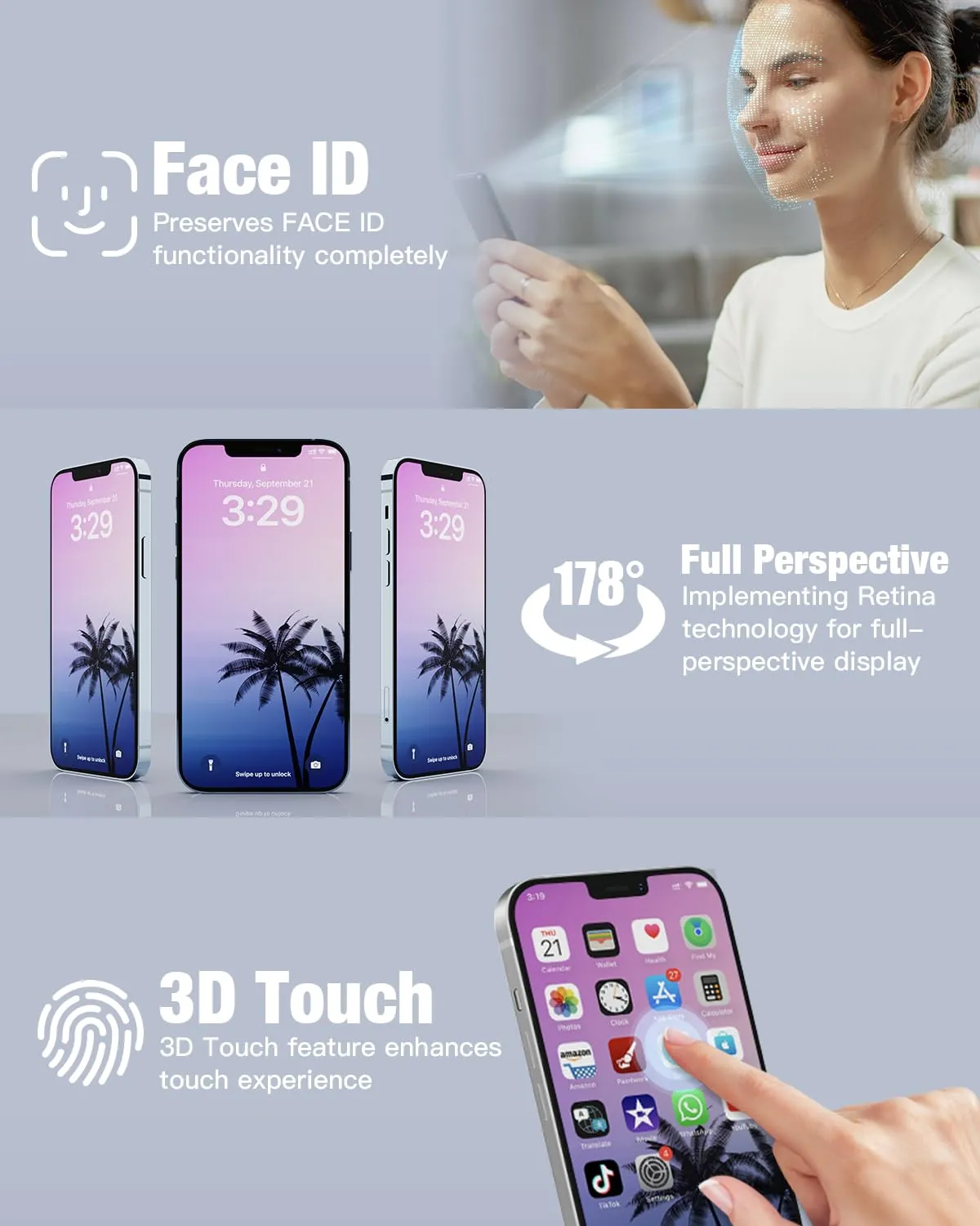 GULEEK Display LCD Touch Screen per iPhone 11 Pro Max 6.7" GLK11PM - immagine 4