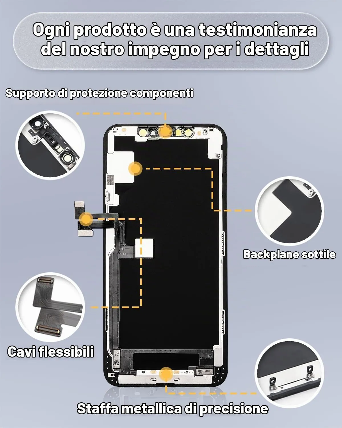 GULEEK Display LCD Touch Screen per iPhone 11 Pro Max 6.7" GLK11PM - immagine 5