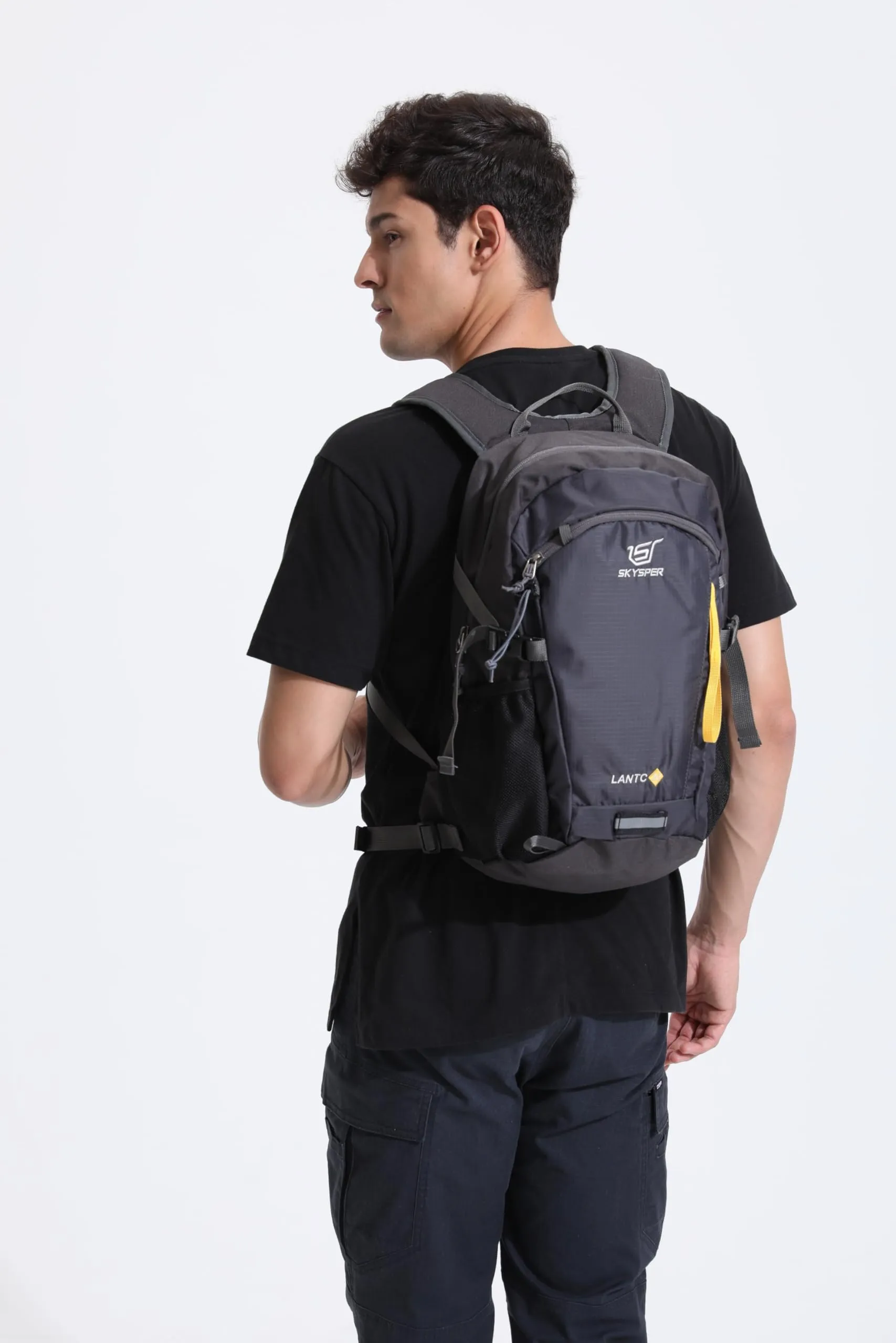 SKYSPER Zaino da Hiking 20L Scozzese Grigio Scuro - immagine 7