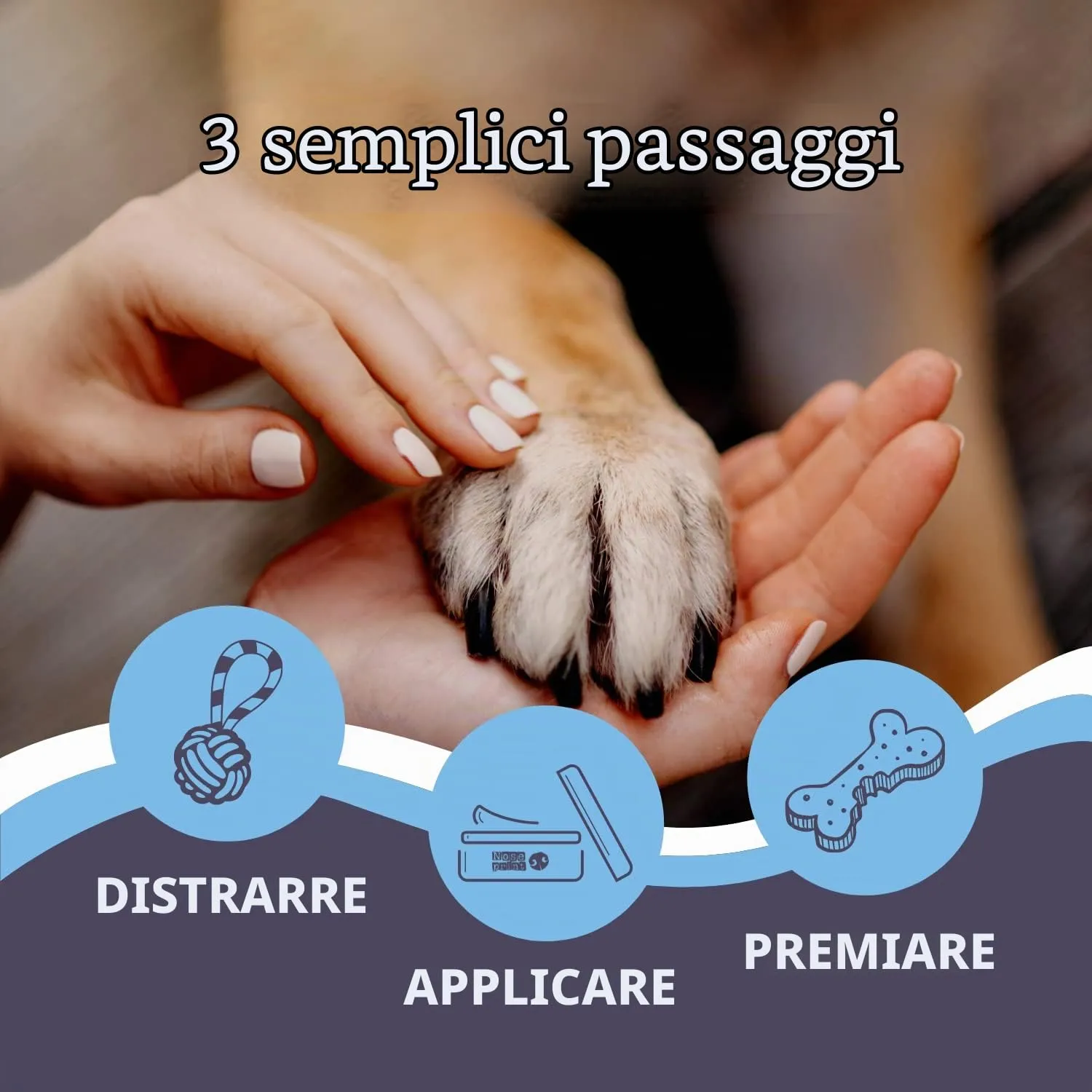 Noseprint Balsamo Naturale per Naso e Zampe di Cane, Idratante, 60 ml - immagine 3