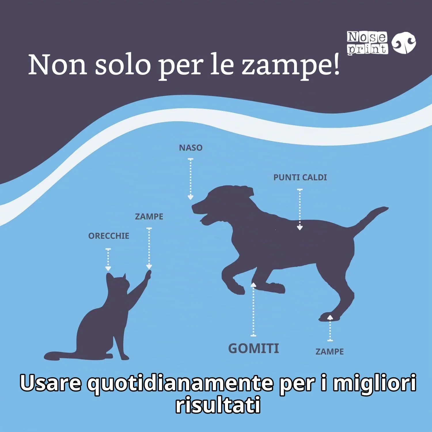 Noseprint Balsamo Naturale per Naso e Zampe di Cane, Idratante, 60 ml - immagine 5