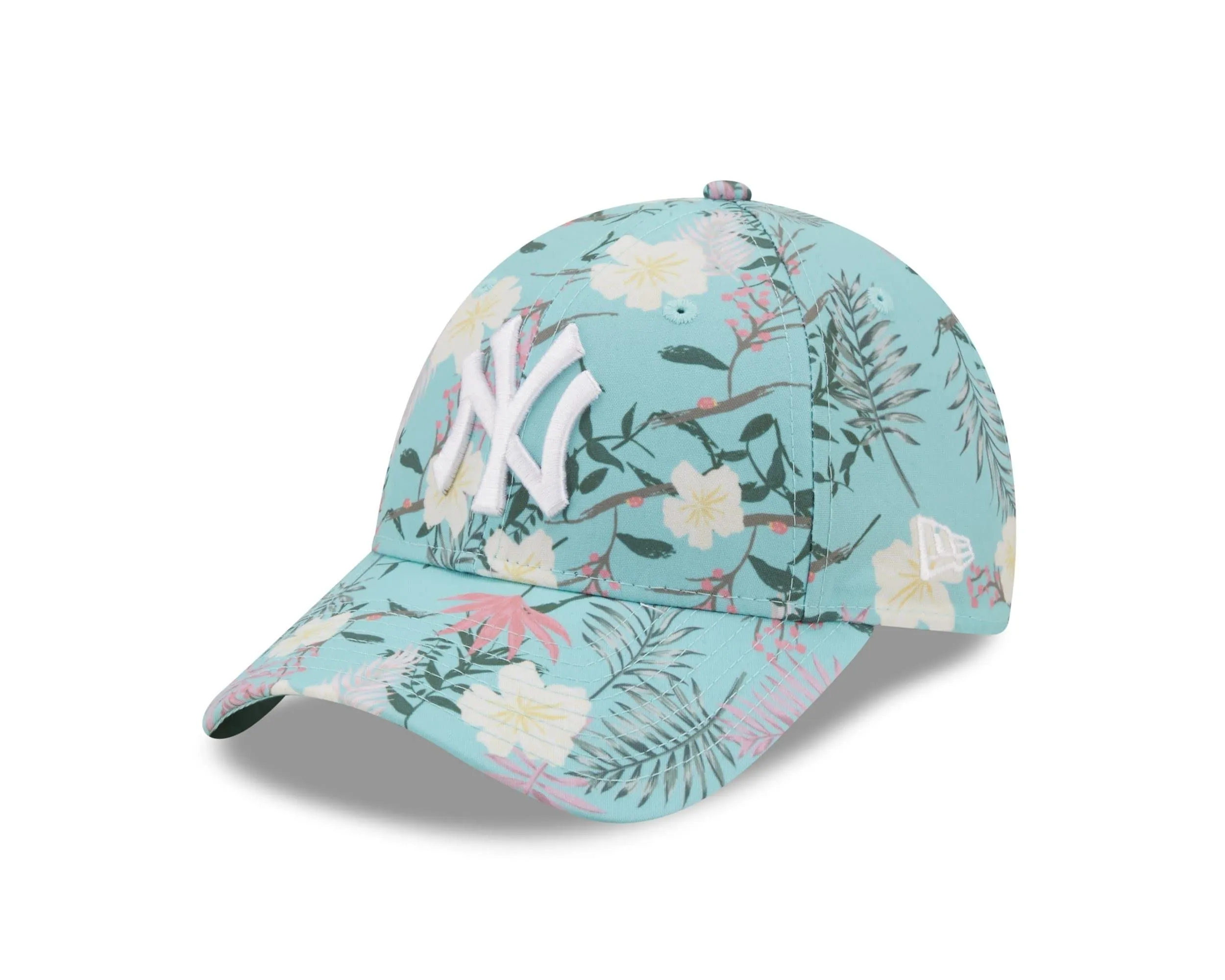 New Era New York Yankees 9Forty Women's Cap - Turquoise Floral Pattern - One Size - immagine 1