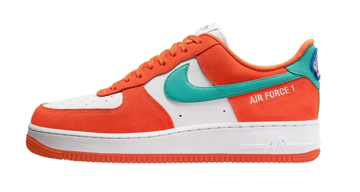 Nike Air Force 1 DH7568 800 Rush Orange Lavato Teal Bianco - 40 EU - immagine 1