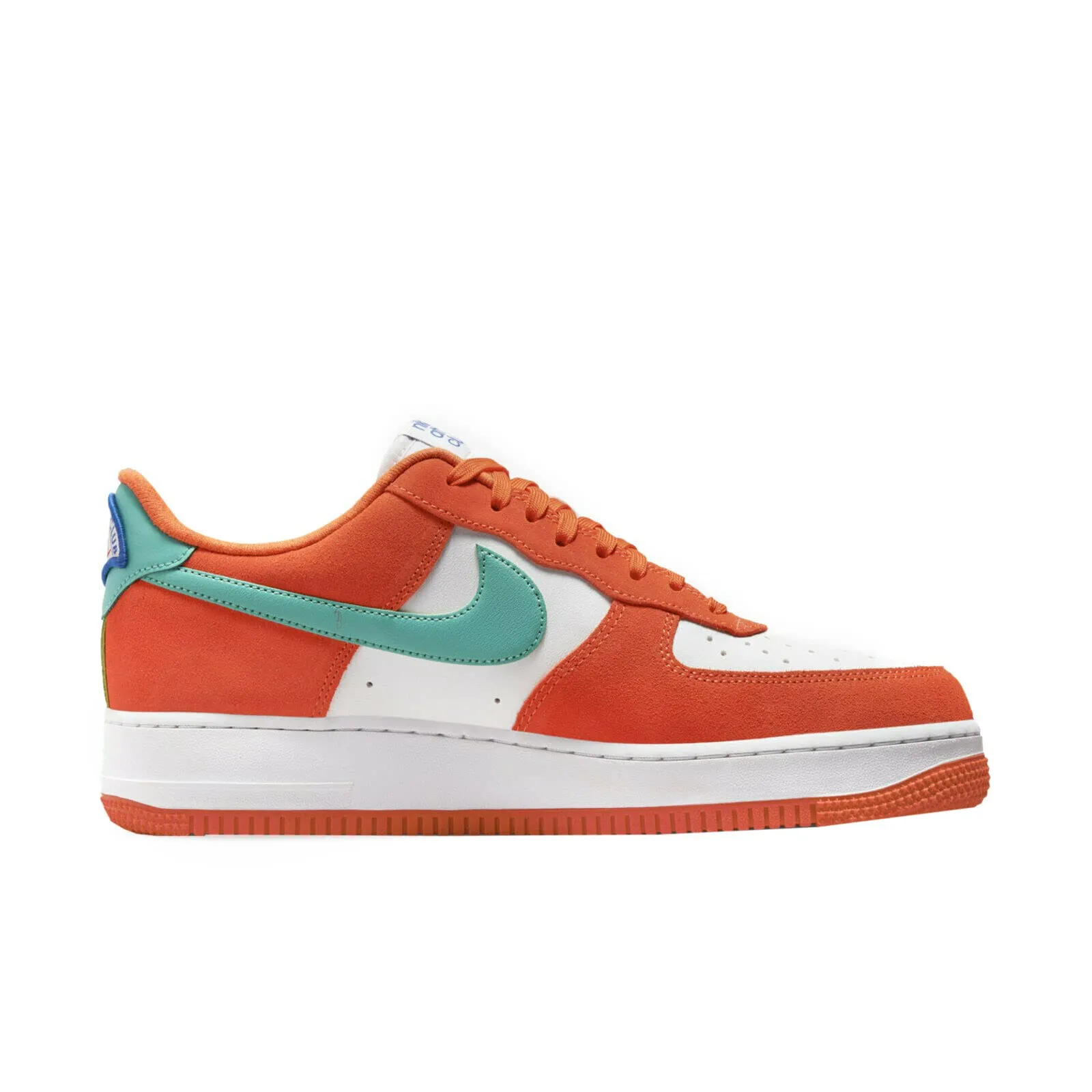 Nike Air Force 1 DH7568 800 Rush Orange Lavato Teal Bianco - 40 EU - immagine 2