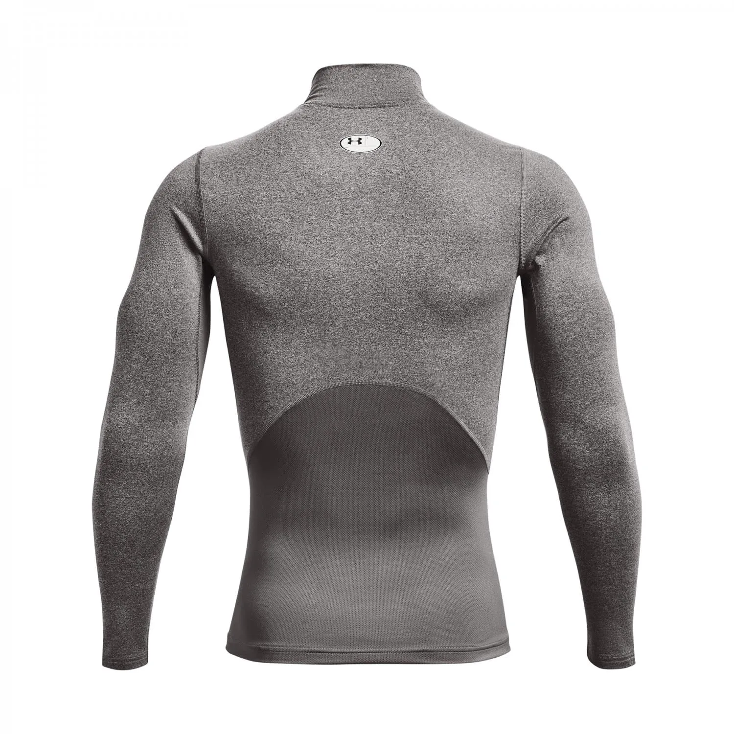 Under Armour ColdGear Armour Compression Mock Long-Sleeves - Charcoal Light Heather/Black - 4XL - immagine 4