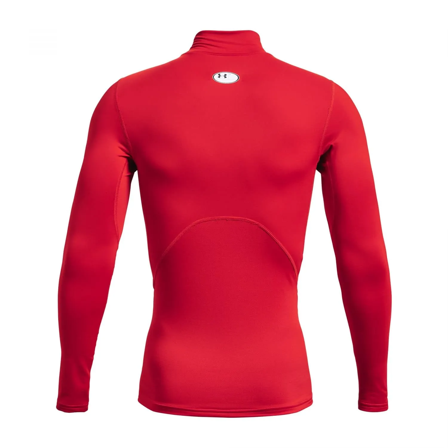 Under Armour ColdGear Armour Comp Mock Long Sleeve Thermal Shirt, Red/White, 4XL - immagine 3