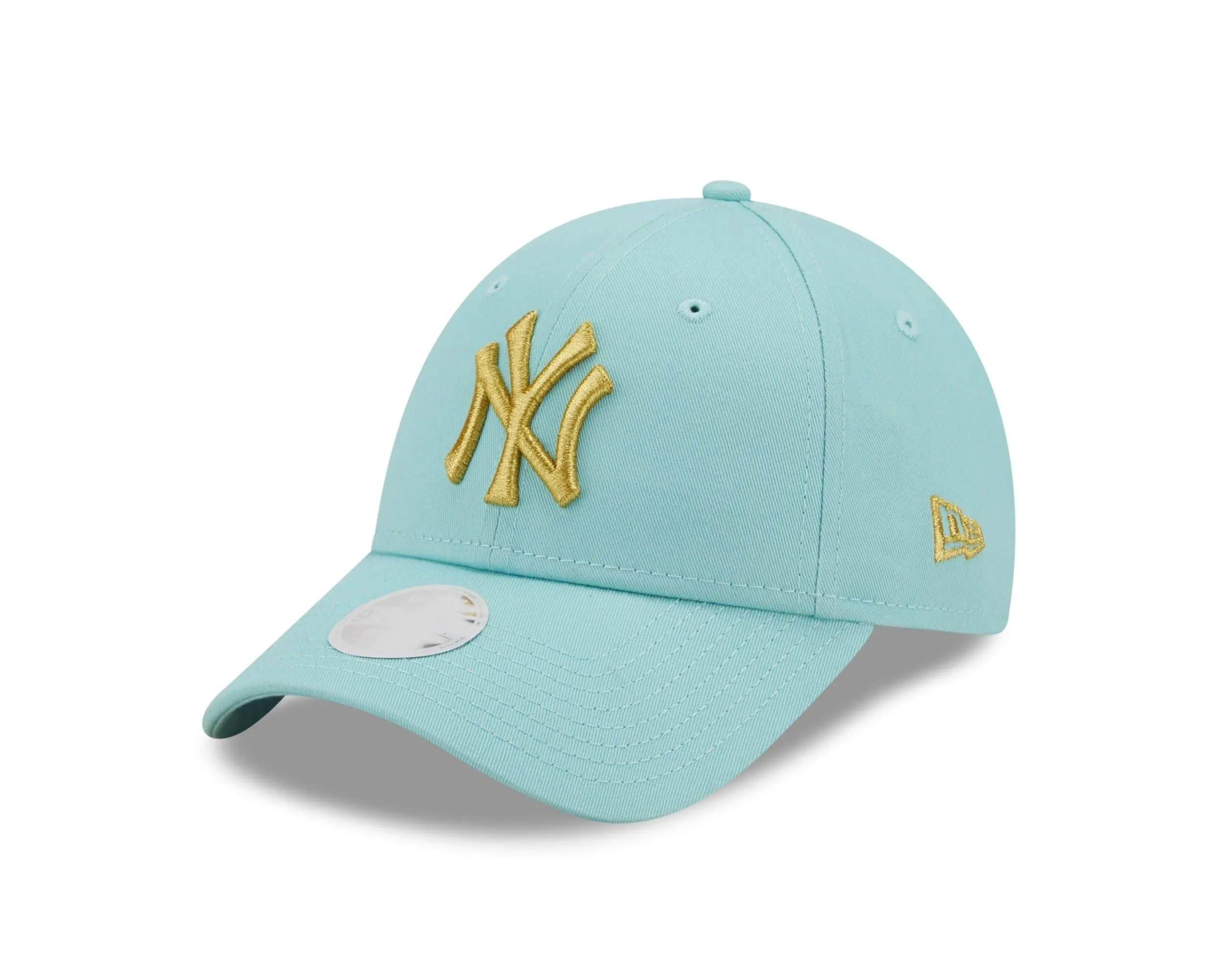 New Era MLB New York Yankees 9Forty Adjustable Cap Metallic Logo Turquoise - One Size - immagine 1