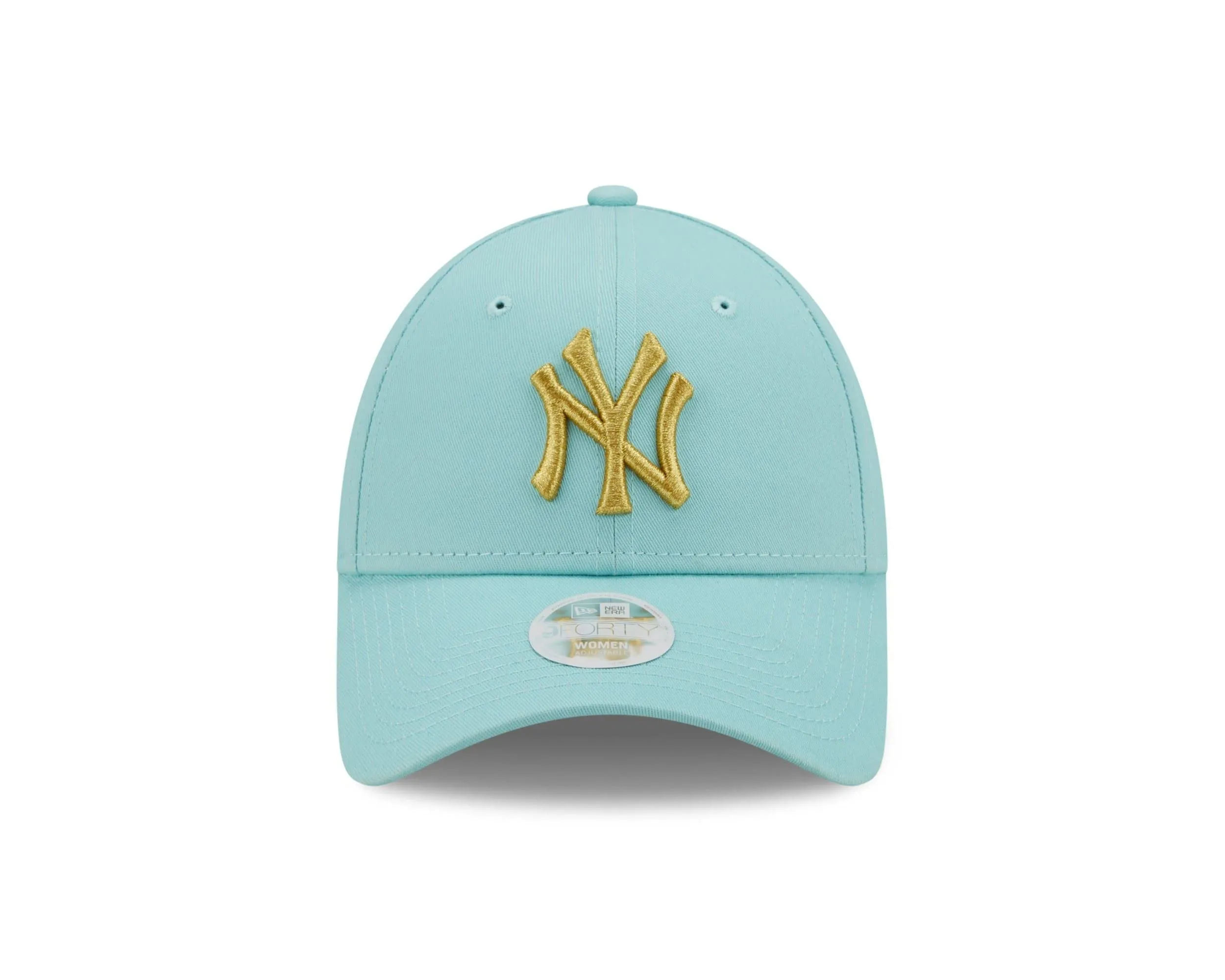New Era MLB New York Yankees 9Forty Adjustable Cap Metallic Logo Turquoise - One Size - immagine 2