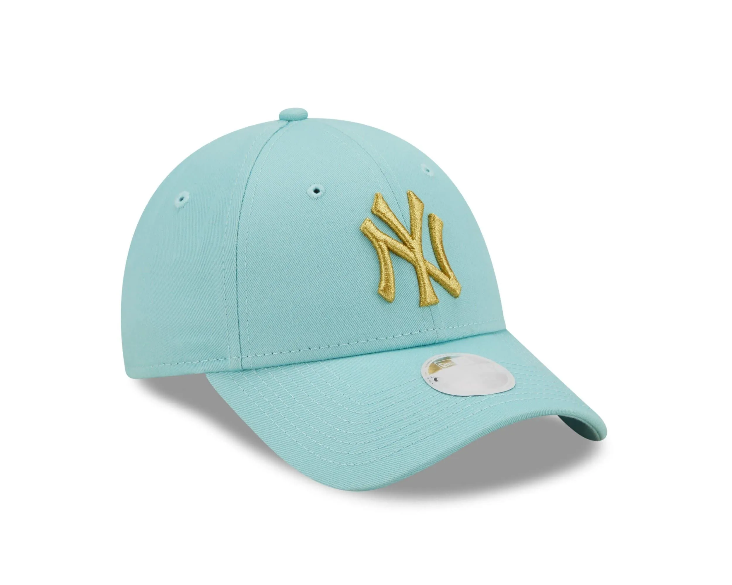 New Era MLB New York Yankees 9Forty Adjustable Cap Metallic Logo Turquoise - One Size - immagine 3