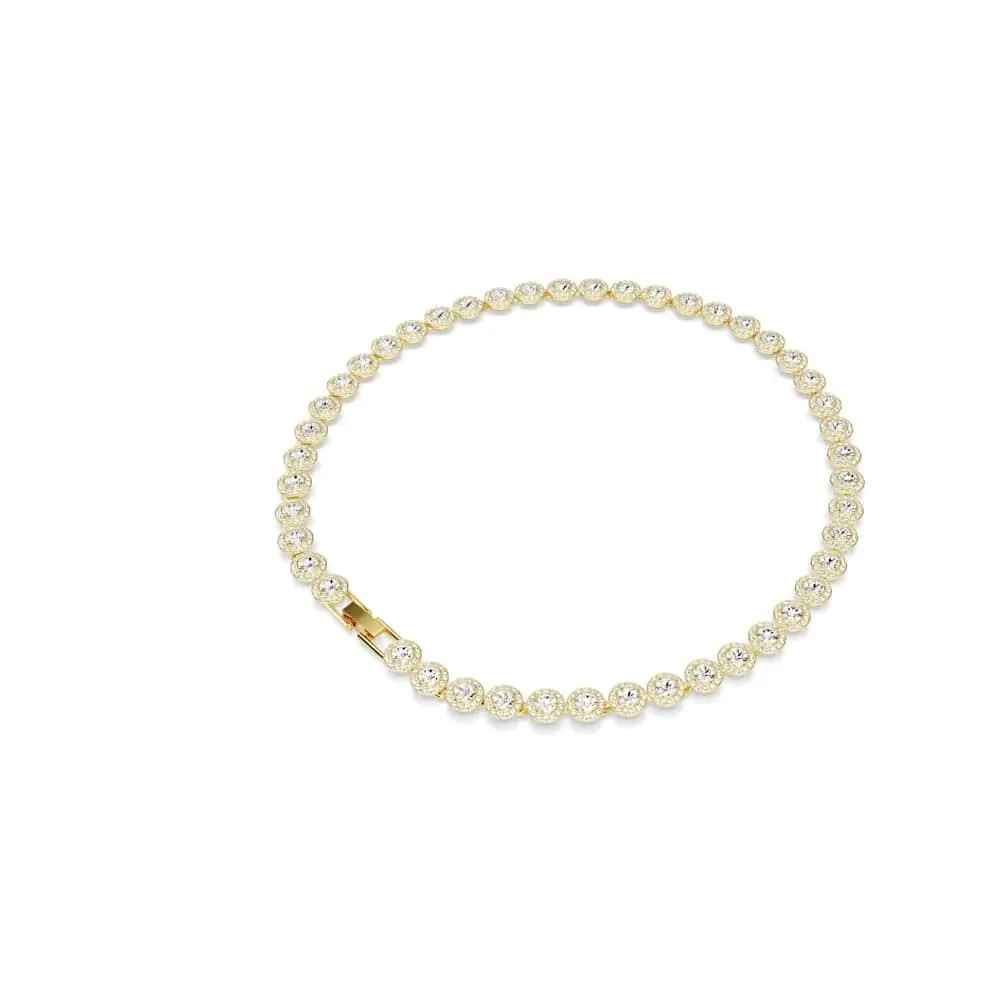 Swarovski Una Angelic Collana Tennis, Cristalli Bianchi, Placcatura Oro, 38-41 cm - immagine 5