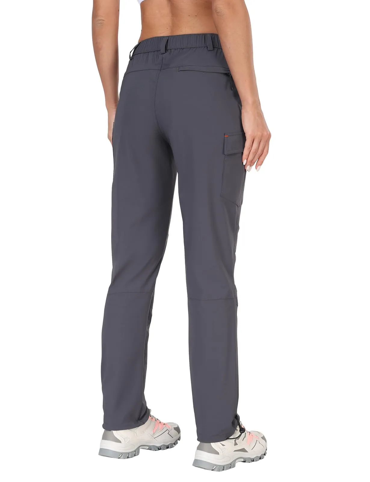 GymBrave Pantaloni Trekking Donna Cargo Capri 3/4 Estivi Grigio S - immagine 4