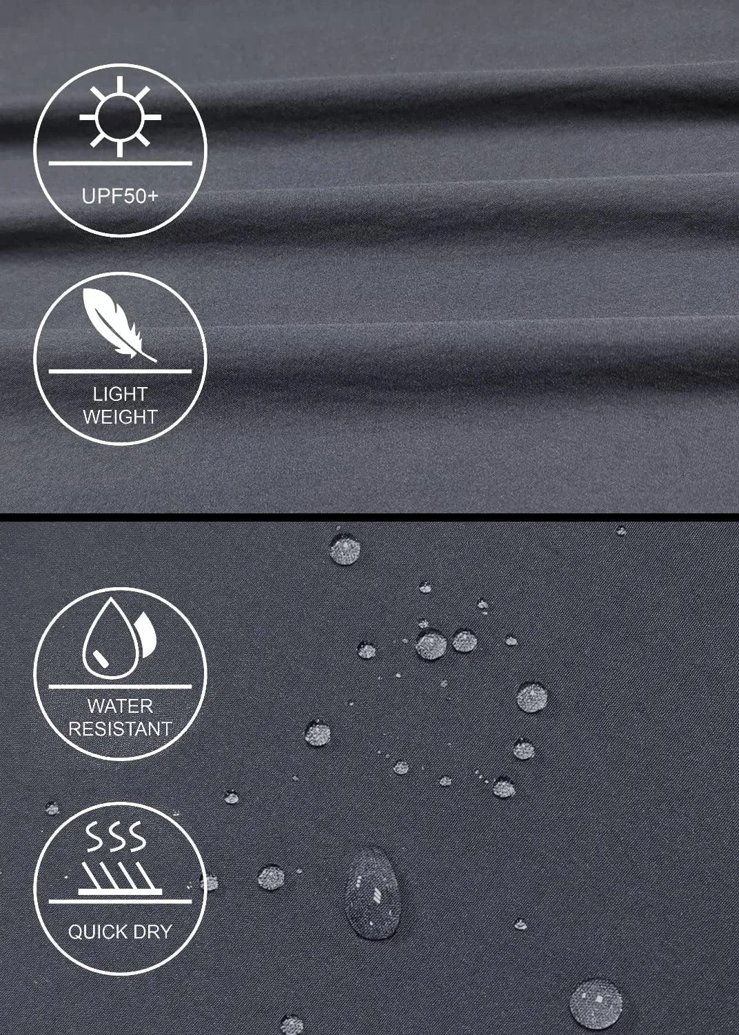 GymBrave Pantaloni Trekking Donna Cargo Capri 3/4 Estivi Grigio M - immagine 6