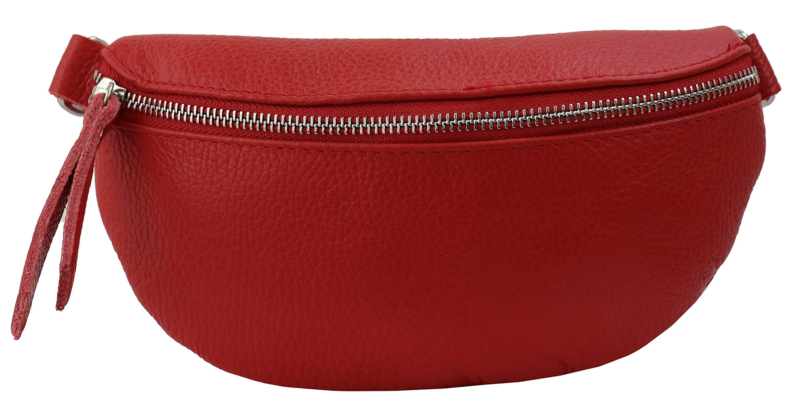 SH Leder AVA G292 Marsupio Unisex in Vera Pelle, Rosso, 23 x 12,50 x 7 cm - immagine 2