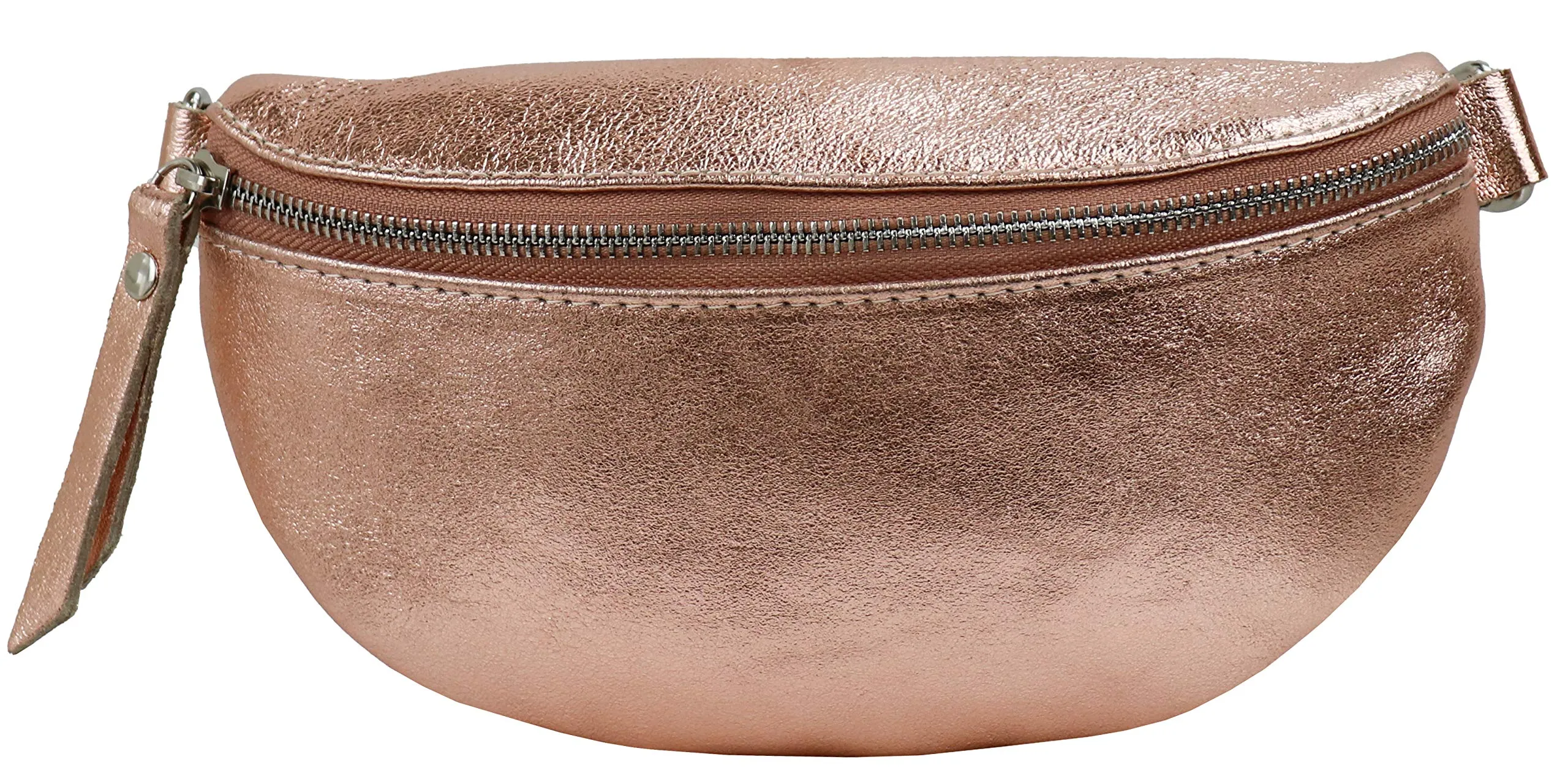 SH Leder AVA G292 Marsupio Unisex in Vera Pelle, Oro Rosa, 23 x 12,50 x 7 cm - immagine 2