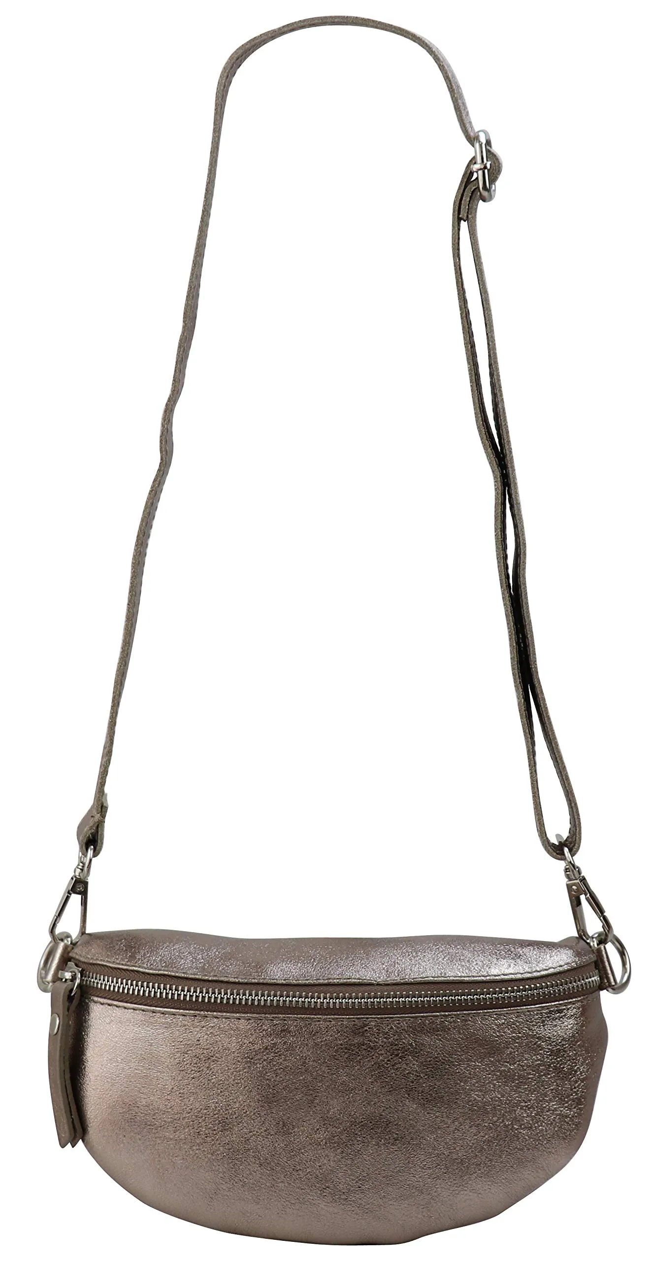 SH Leder AVA G292 Marsupio in vera pelle, bronzo, 23 x 12,50 x 7 cm - immagine 3