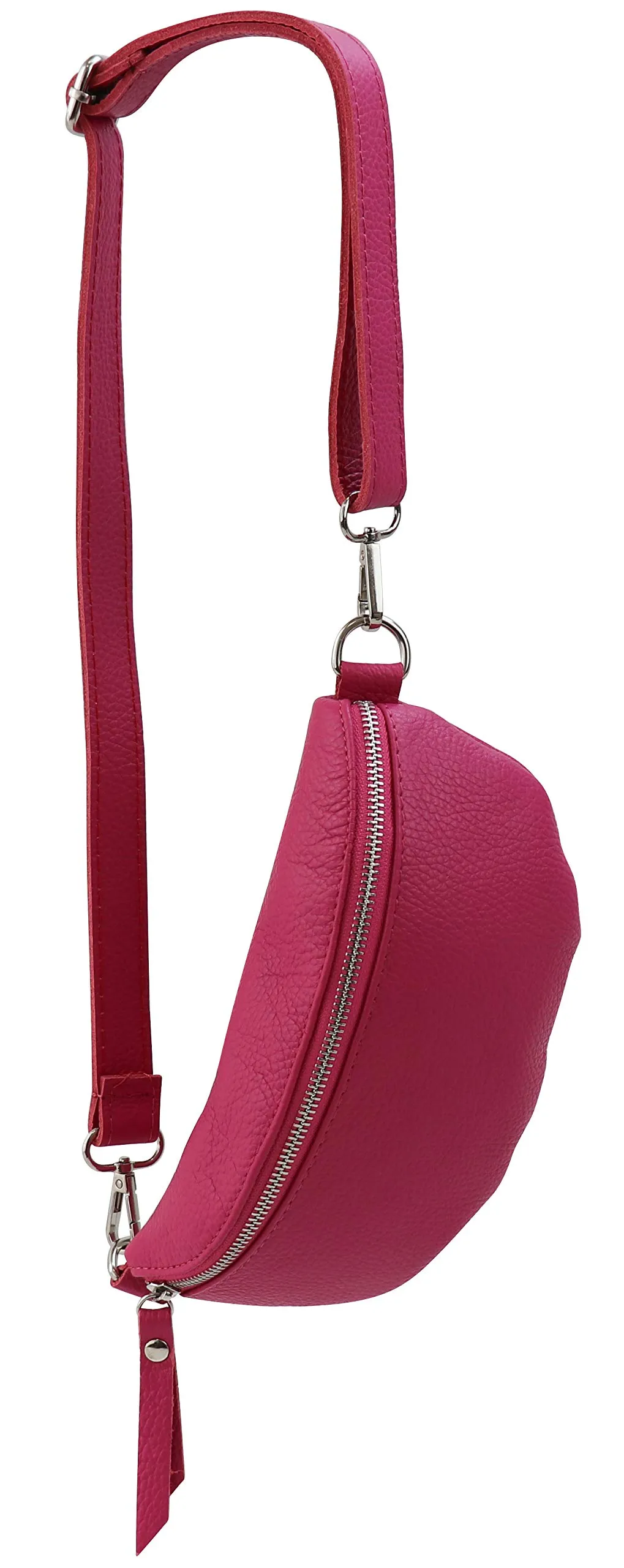SH Leder AVA G292 Marsupio in Vera Pelle Unisex, 23 x 12 cm, Rosa, S - immagine 1