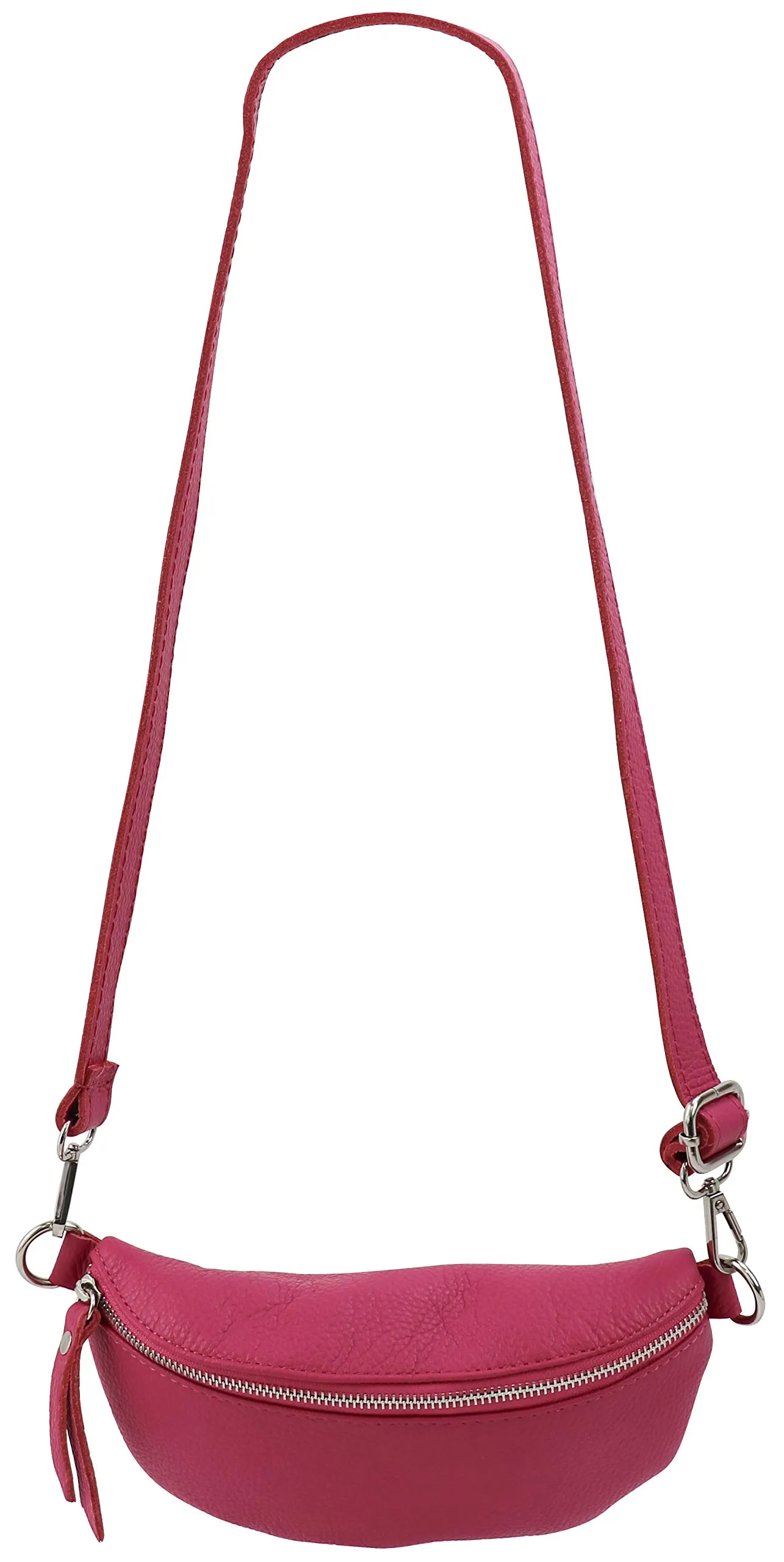 SH Leder AVA G292 Marsupio in Vera Pelle Unisex, 23 x 12 cm, Rosa, S - immagine 3