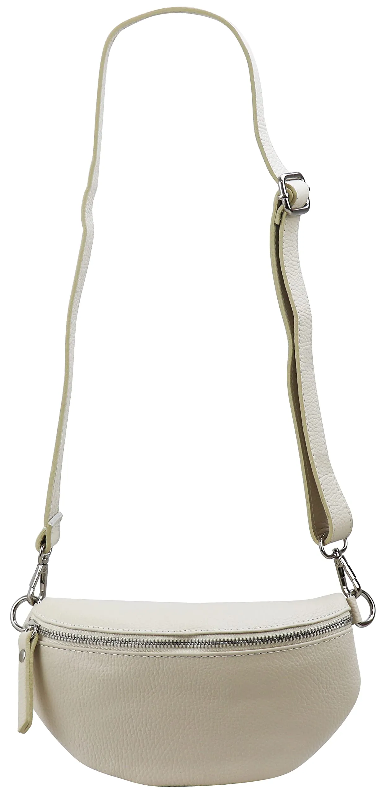 SH Leder AVA Marsupio in Vera Pelle Unisex, G292, Beige, 23 x 12,50 x 7 cm - immagine 3