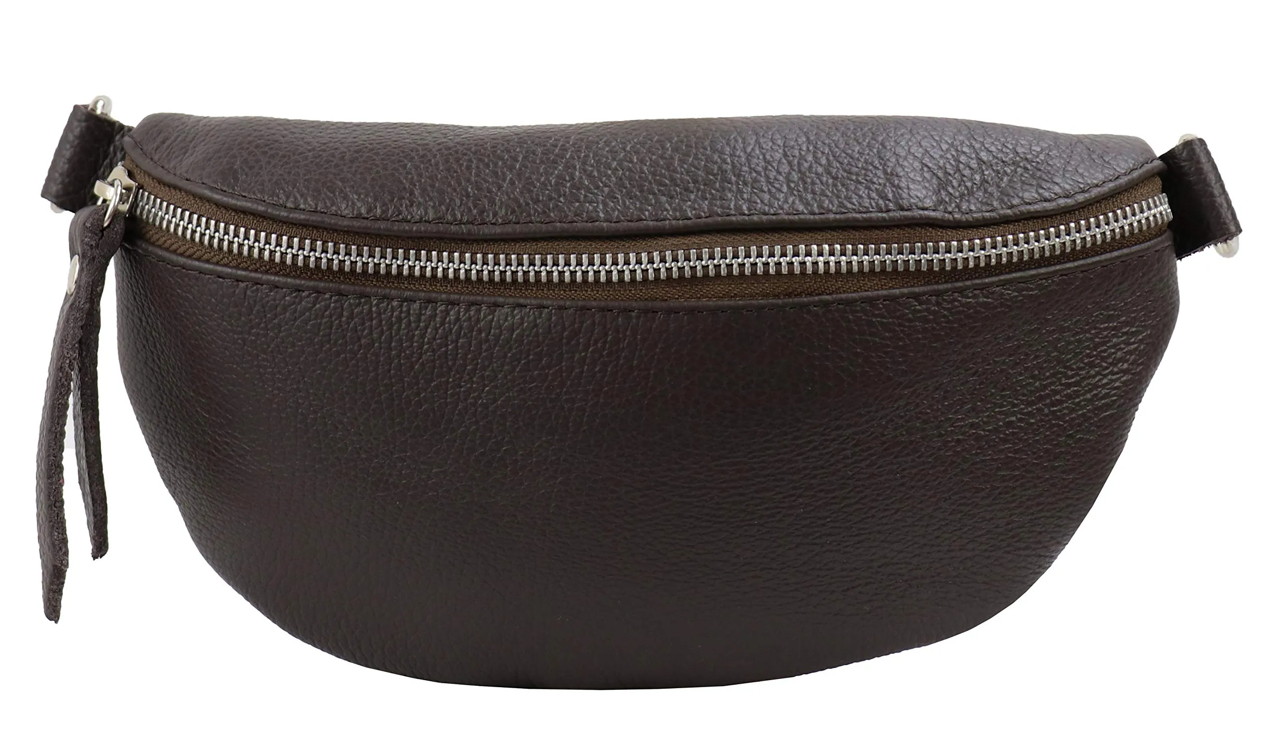 SH Leder AVA G292 Marsupio in Vera Pelle Unisex, Marrone Scuro, 23 x 12,50 x 7 cm - immagine 2