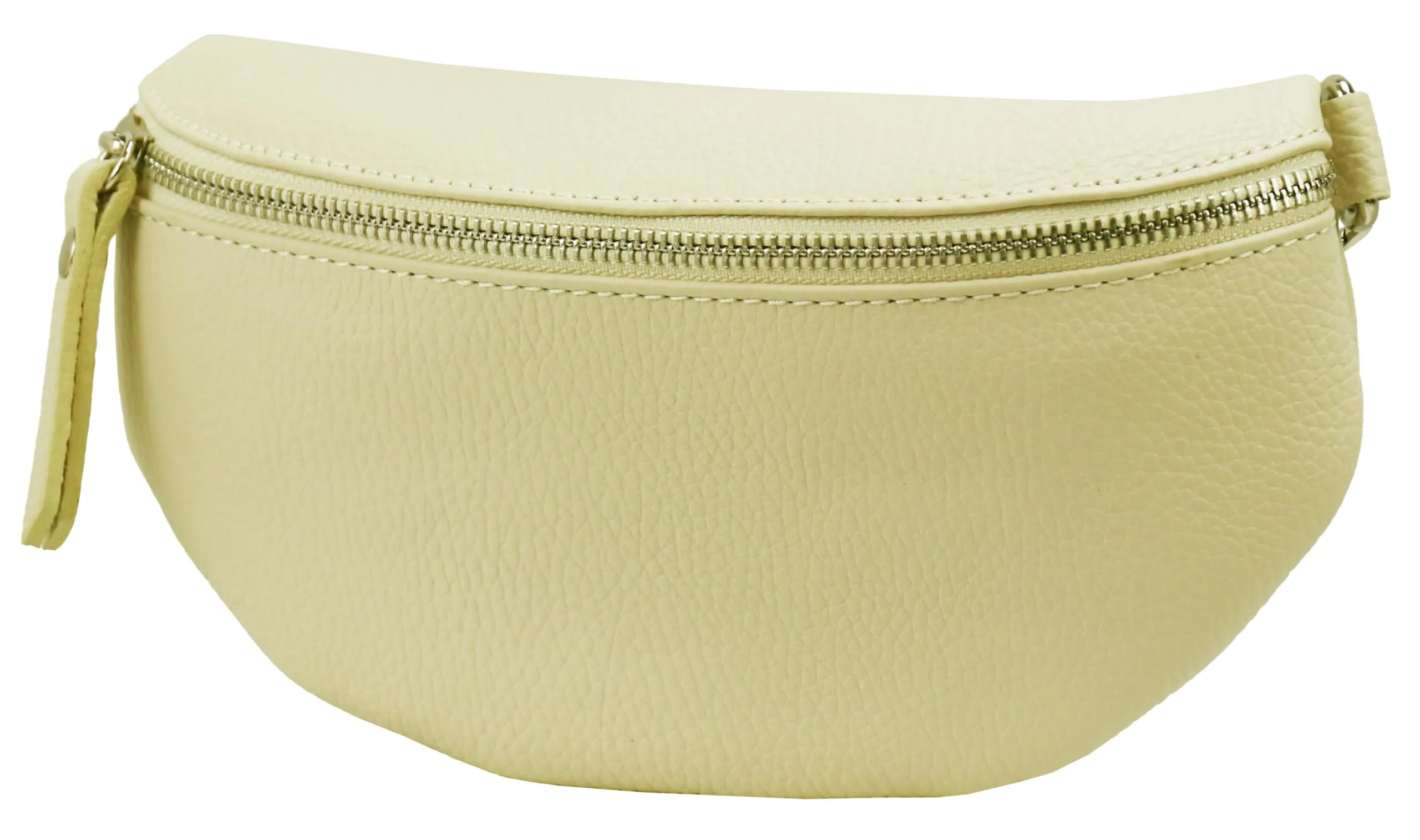 SH Leder AVA G292 Marsupio Unisex in Vera Pelle, 23 x 12 cm, Giallo Senape, Small - immagine 2
