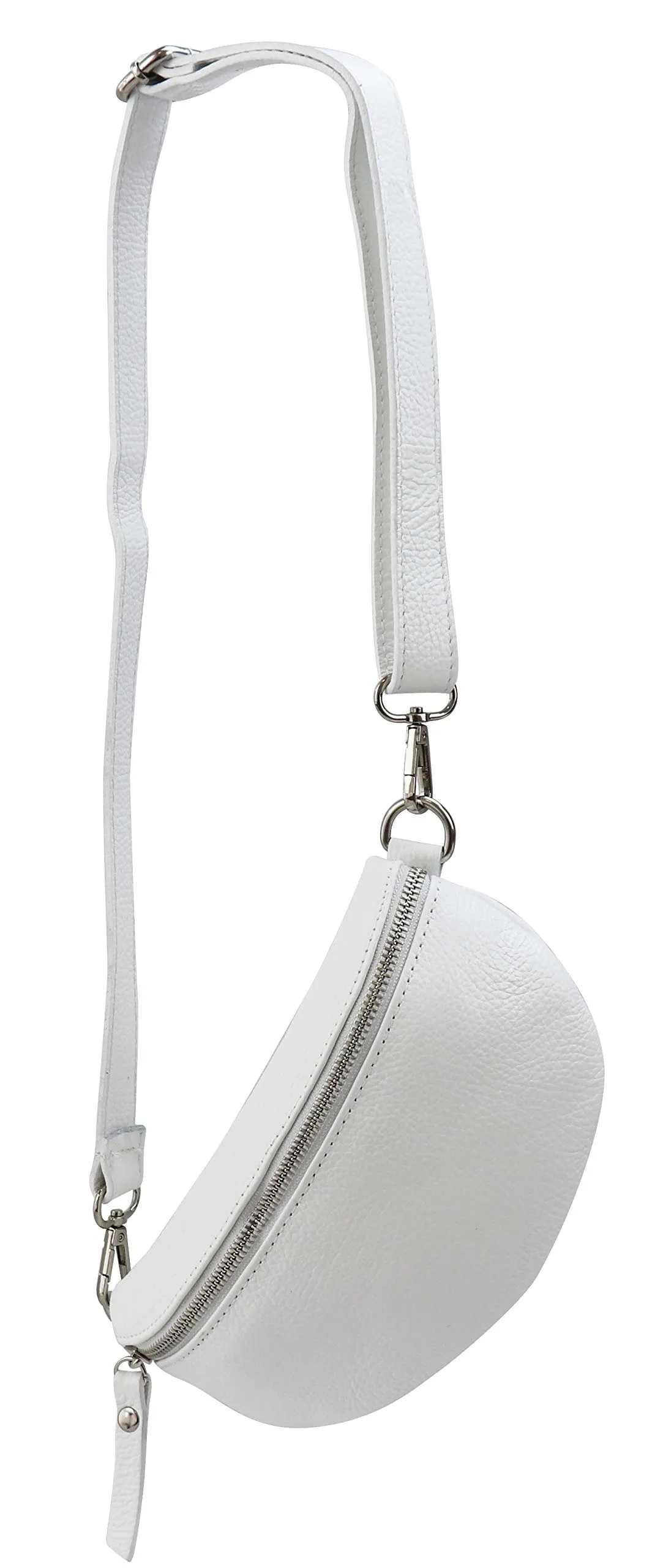 SH Leder AVA G292 Marsupio in Vera Pelle da Cintura, Bianco, 23 x 12,50 x 7 cm - immagine 1
