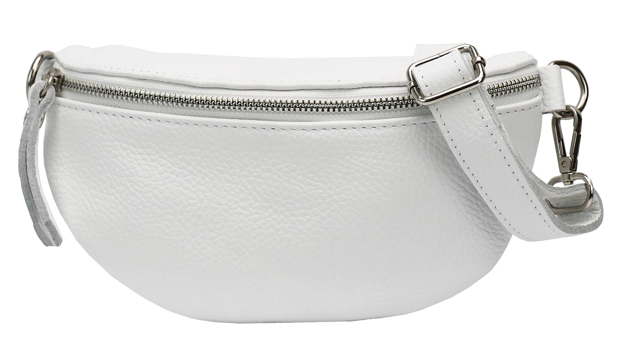 SH Leder AVA G292 Marsupio in Vera Pelle da Cintura, Bianco, 23 x 12,50 x 7 cm - immagine 2
