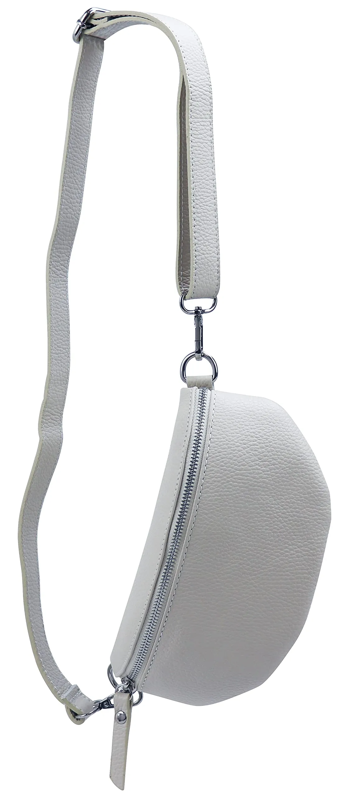 SH Leder AVA G292 Marsupio in vera pelle, grigio chiaro, S - immagine 1