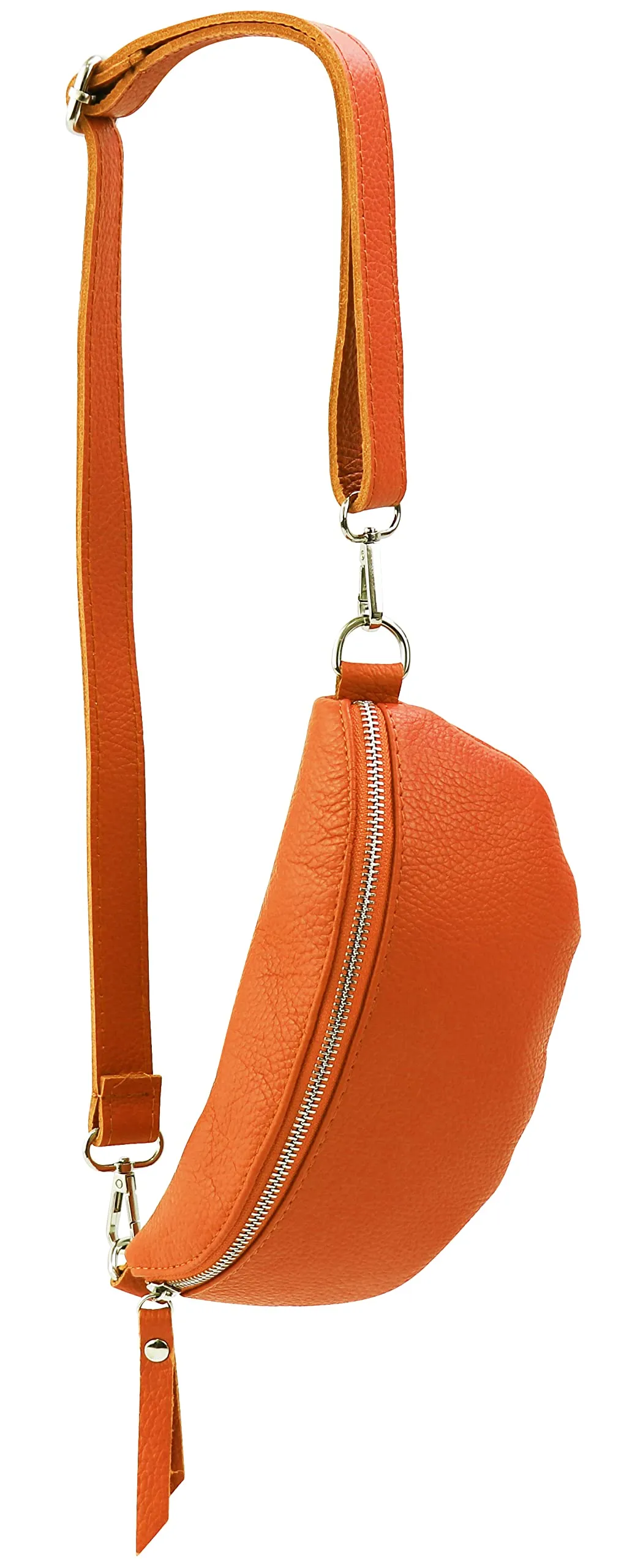 SH Leder AVA G292 Marsupio unisex in vera pelle, Arancione, Taglia unica - immagine 1