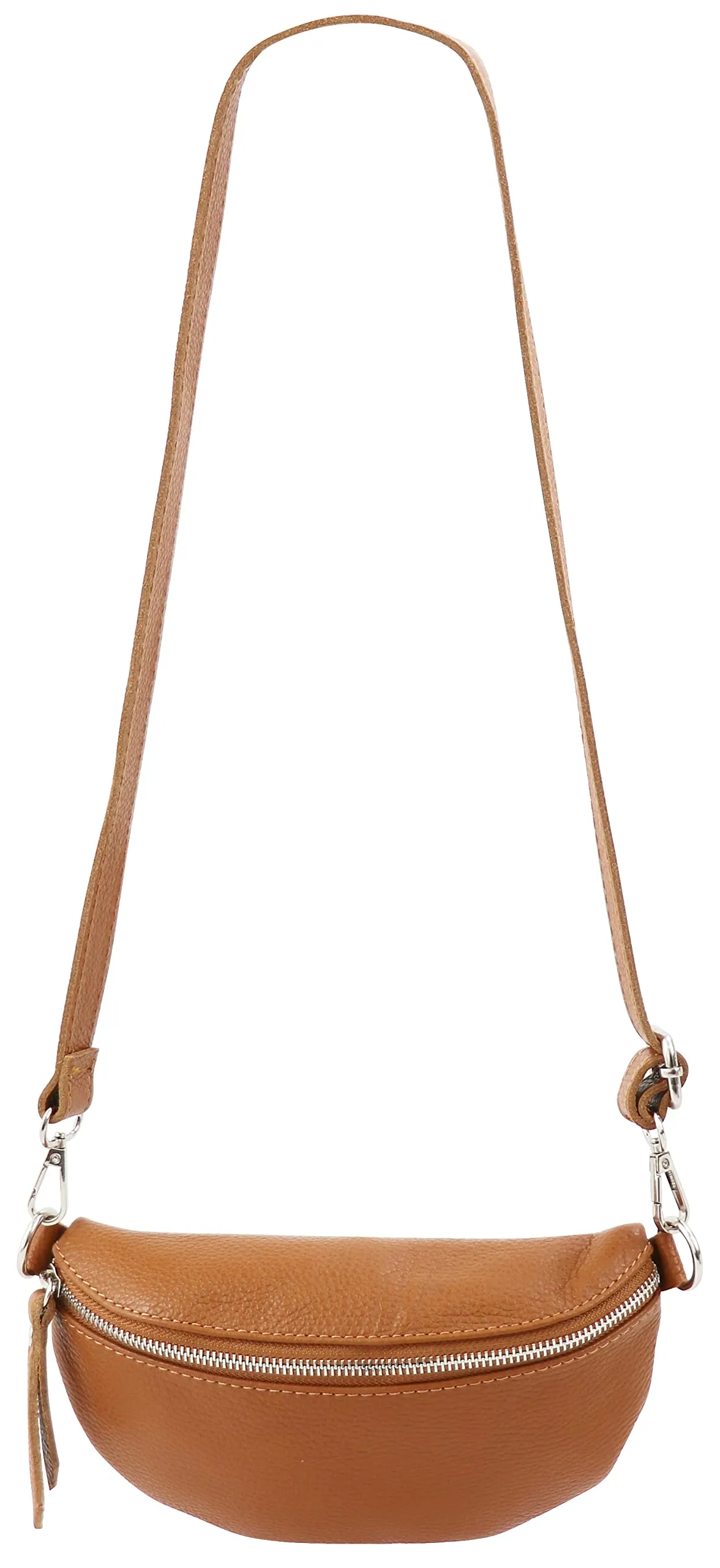 SH Leder AVA G292 Marsupio in vera pelle Unisex, Cognac chiaro, 23 x 12,50 x 7 cm - immagine 3