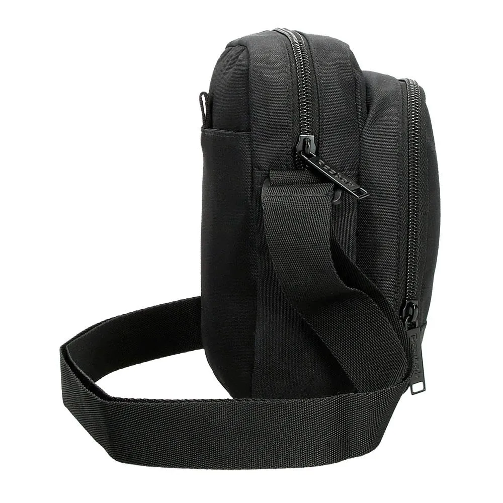 Reebok Ashland Borsa a tracolla, Nero, 15 x 19,5 x 6 cm, Poliestere - immagine 2