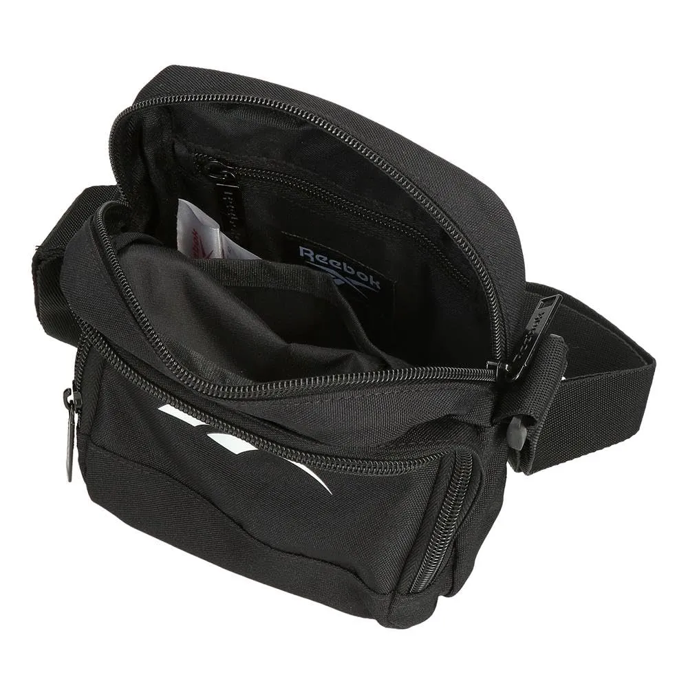 Reebok Ashland Borsa a tracolla, Nero, 15 x 19,5 x 6 cm, Poliestere - immagine 4
