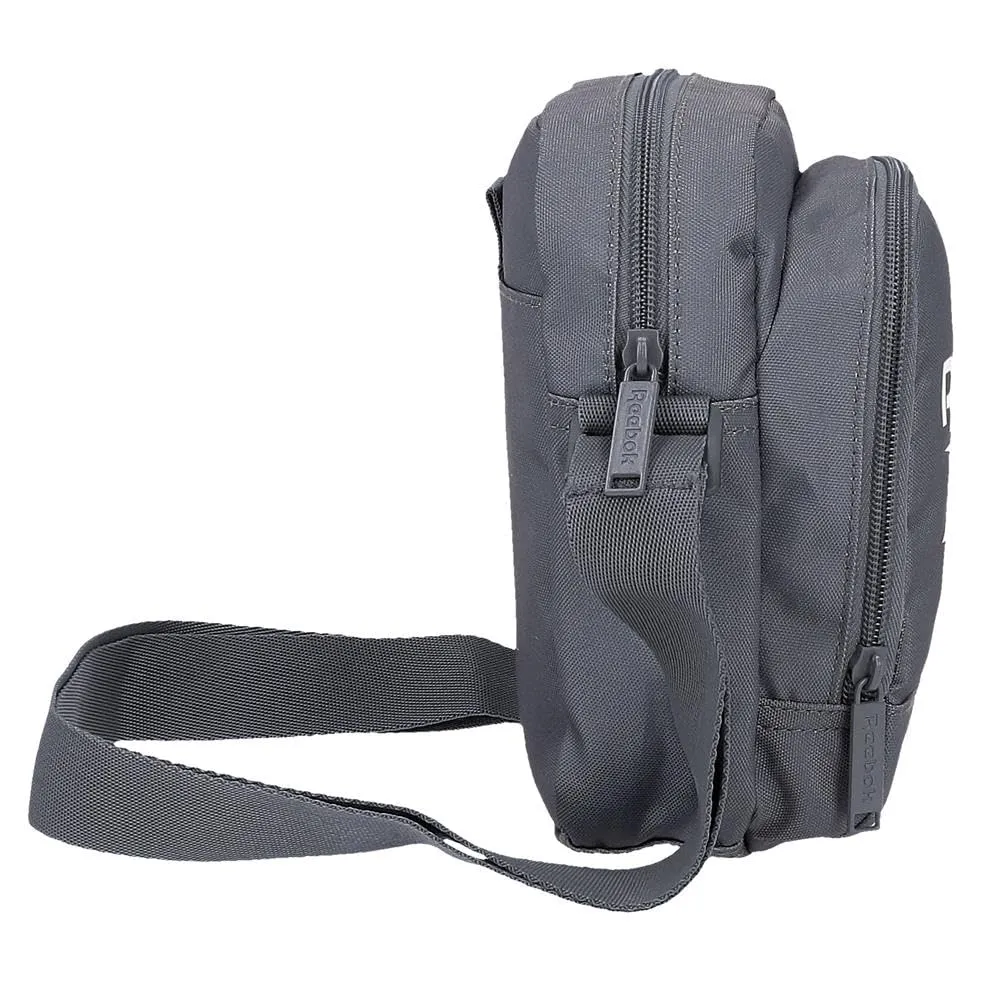 Reebok Ashland Borsa a tracolla Grigio, Poliestere, 15 x 19,5 x 6 cm - immagine 2
