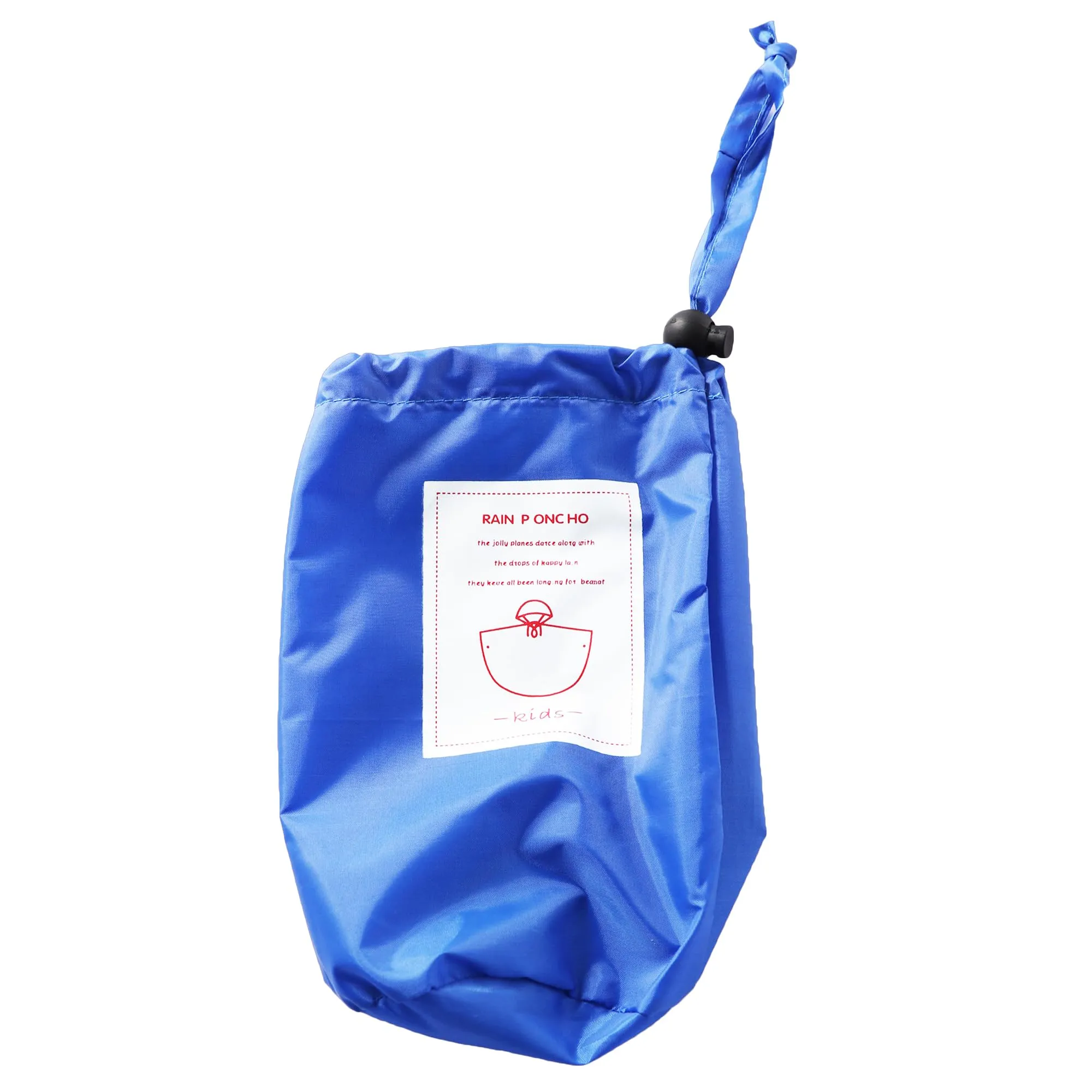 QIKADO Mantella Antipioggia per Bambini, Poncho Incappucciato Riutilizzabile, Blu/L - immagine 7