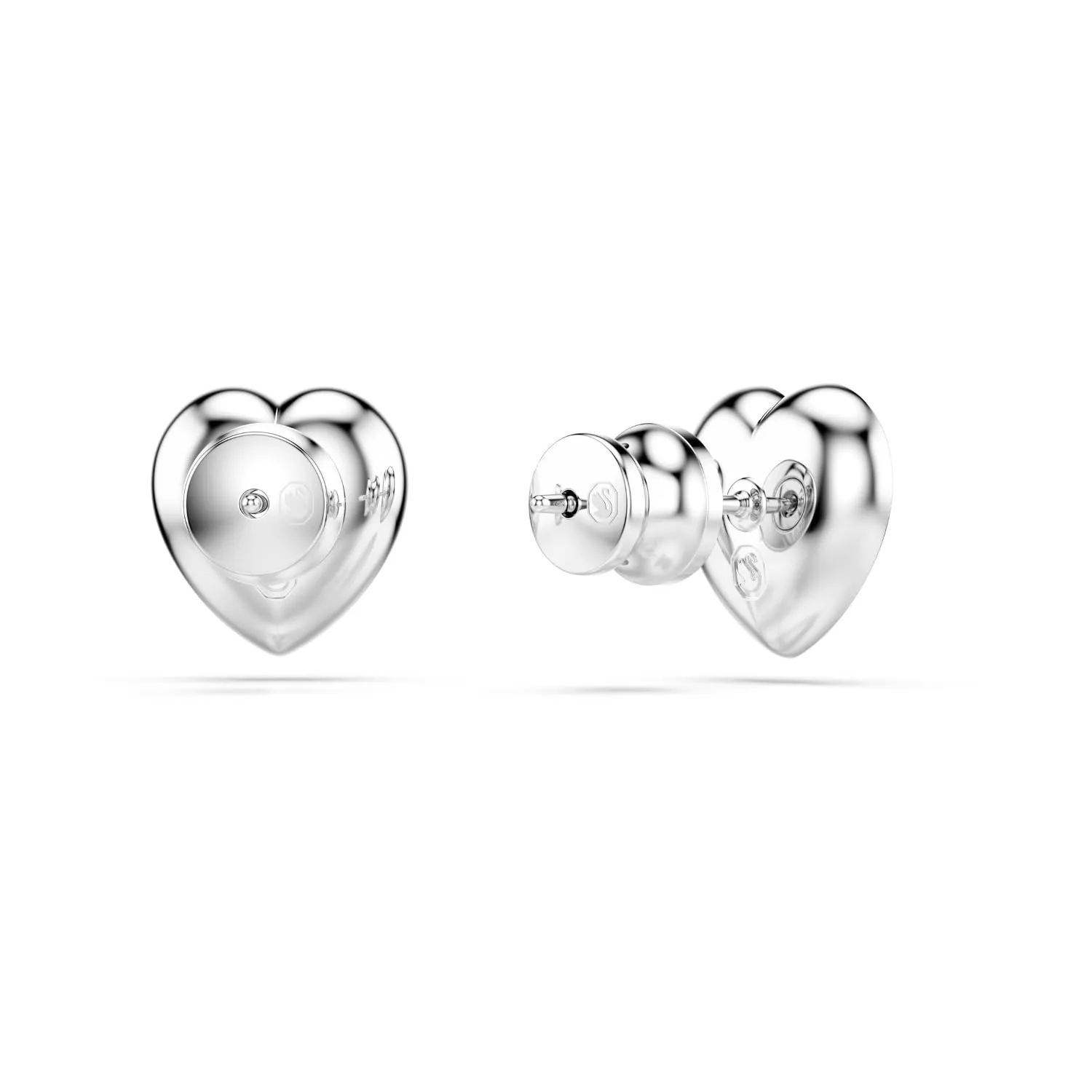 Swarovski Ariana Grande x Swarovski Orecchini a lobo Cuore, Taglio misto, Bianchi, Placcato rodio - immagine 4