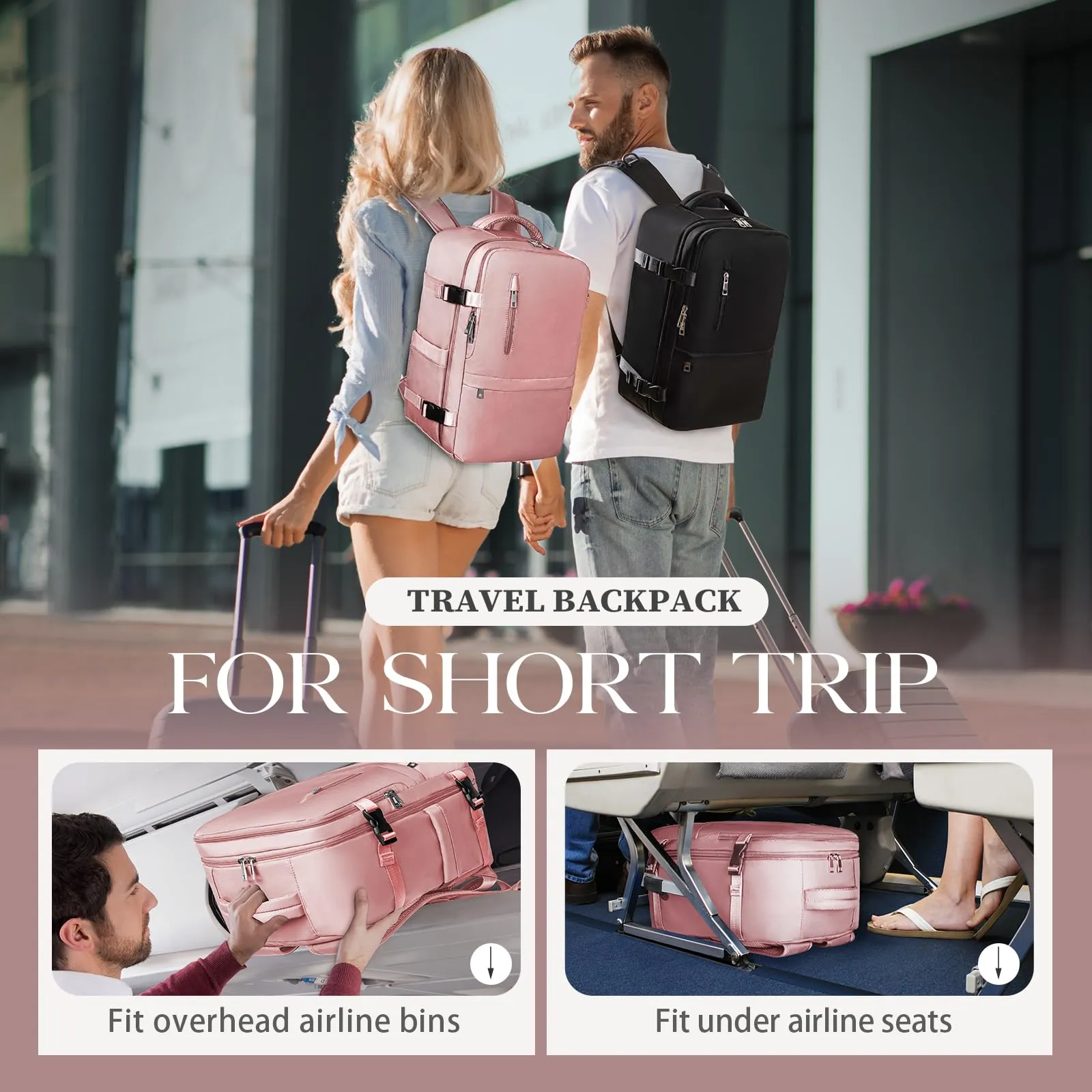 Hayayu Zaino Bagaglio a Mano per Ryanair 40x20x28 cm - immagine 3